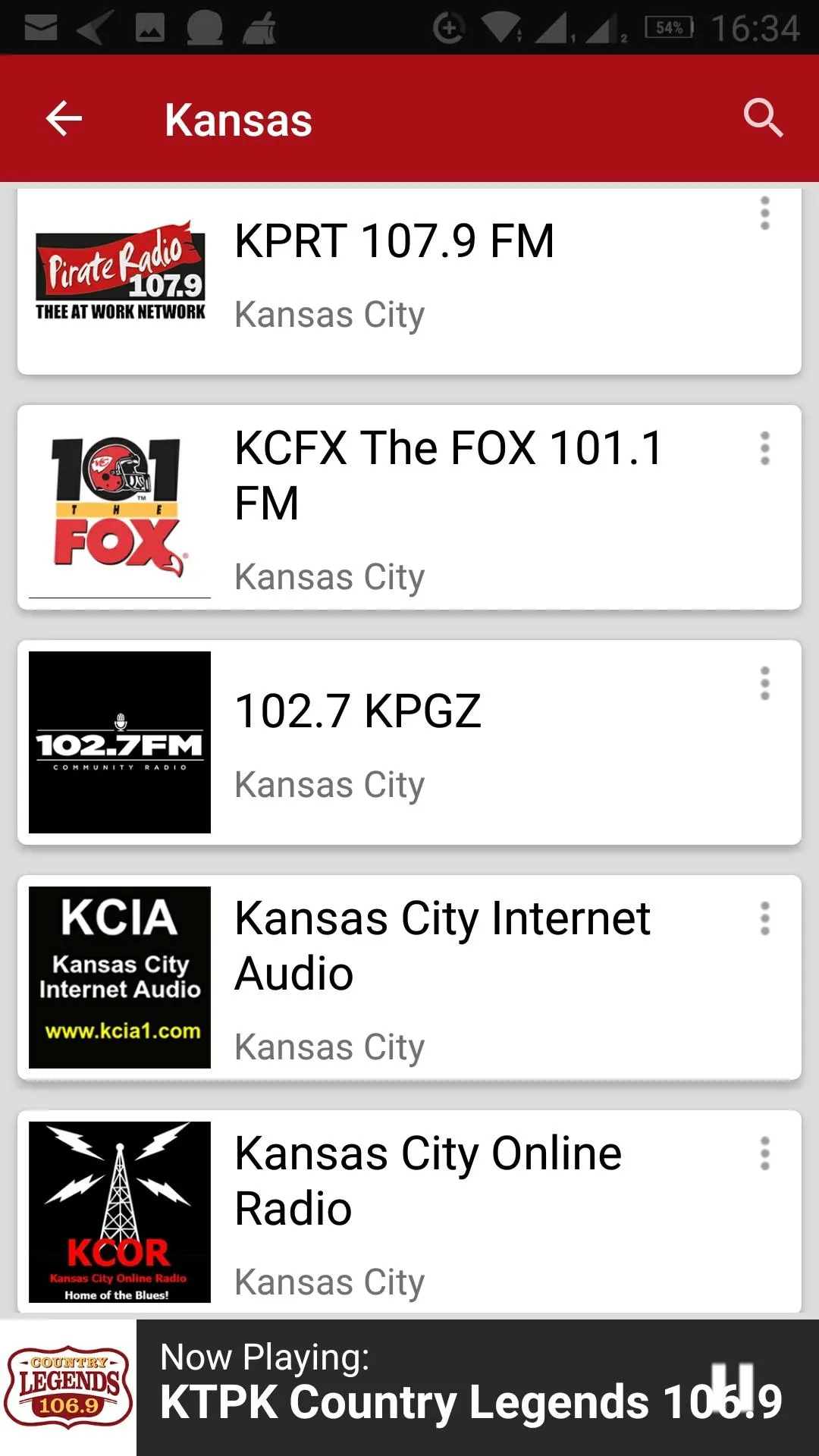 Kansas Radio Stations - USA | Indus Appstore | Screenshot