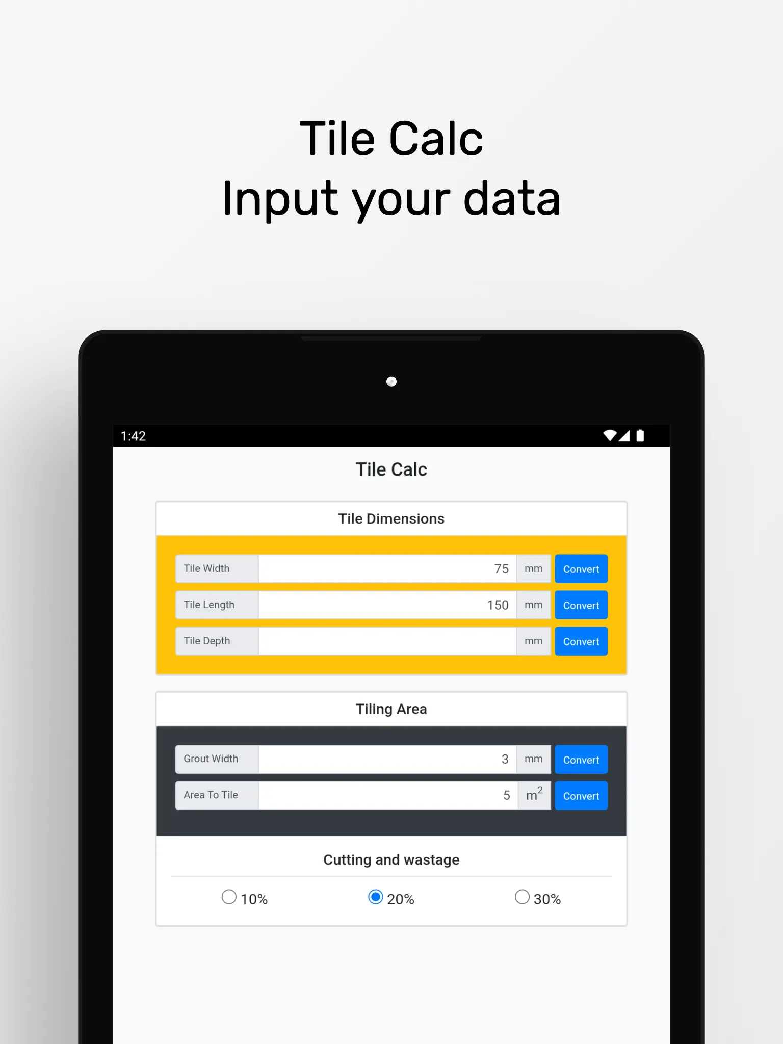 Tile Calc | Indus Appstore | Screenshot