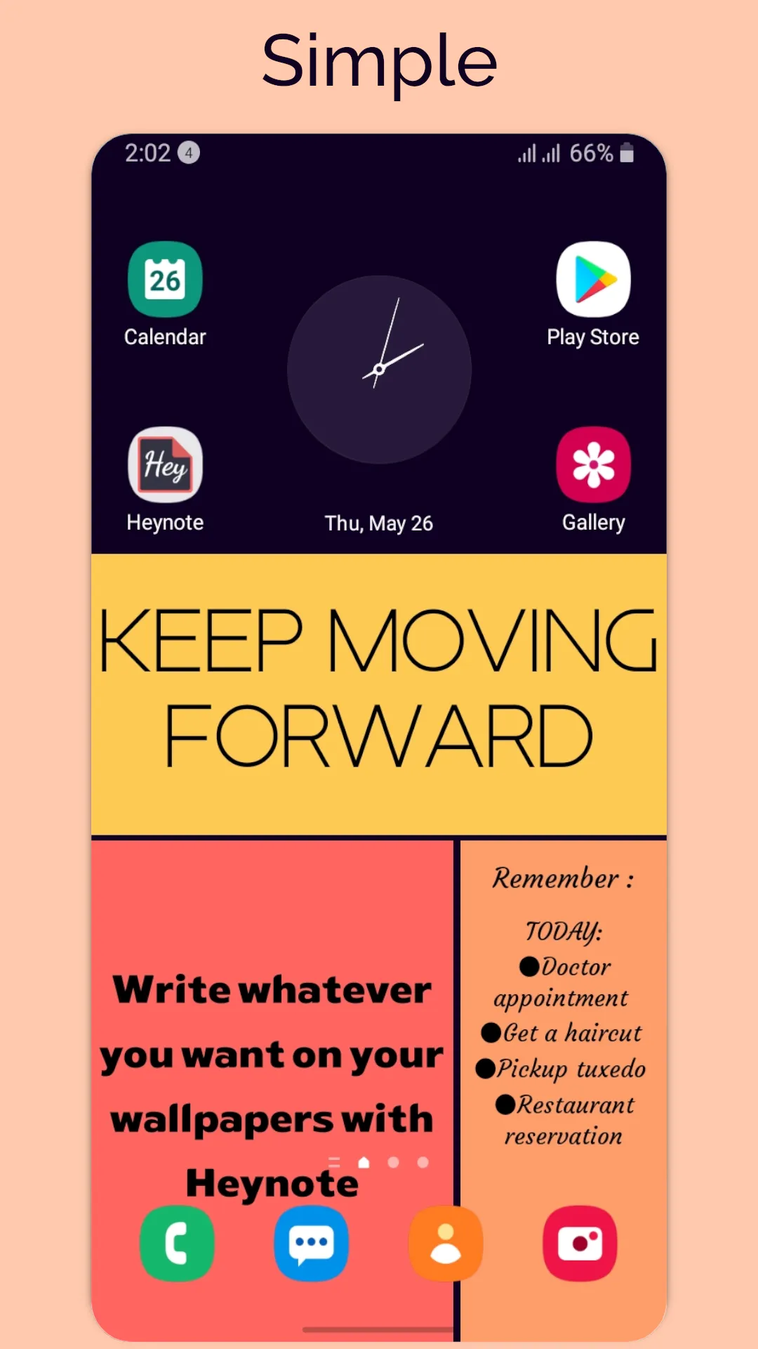 Heynote - Wallpaper Notes | Indus Appstore | Screenshot