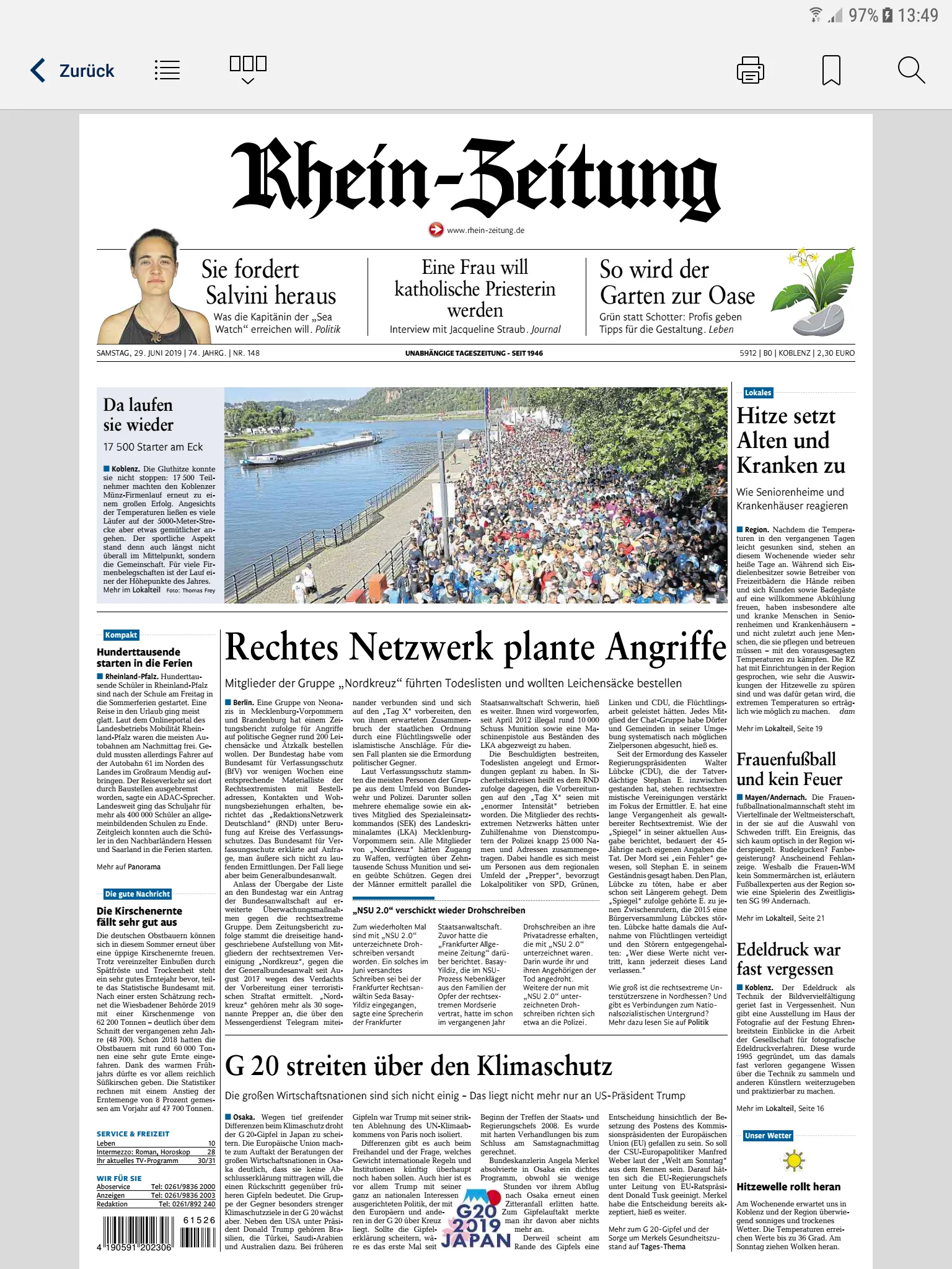 E-Paper der Rhein-Zeitung | Indus Appstore | Screenshot