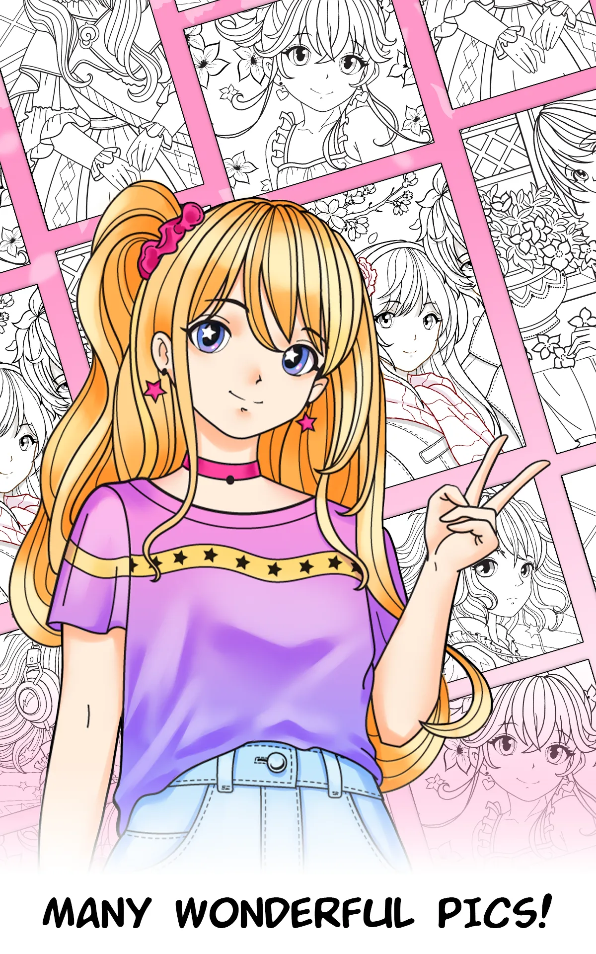 Anime Games Coloring Book | Indus Appstore | Screenshot