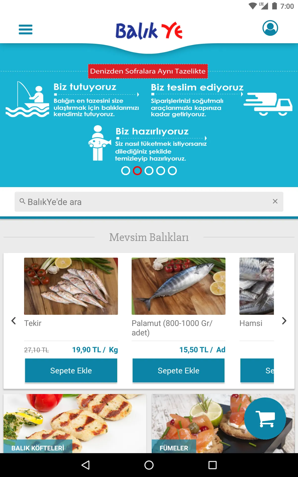 BalıkYe - Online Balık Marketi | Indus Appstore | Screenshot