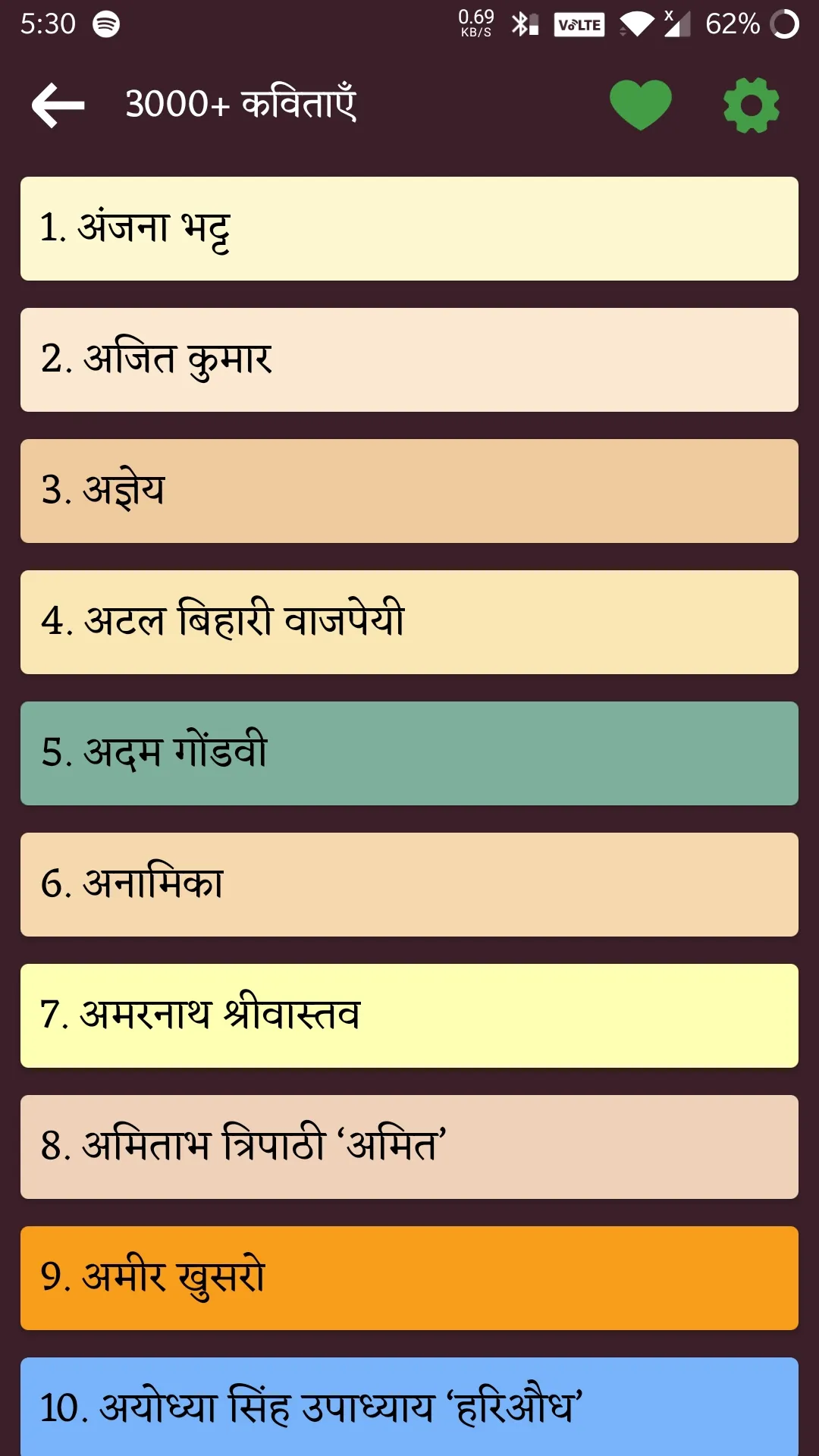 कविताएँ 3000+ : Poems in Hindi | Indus Appstore | Screenshot