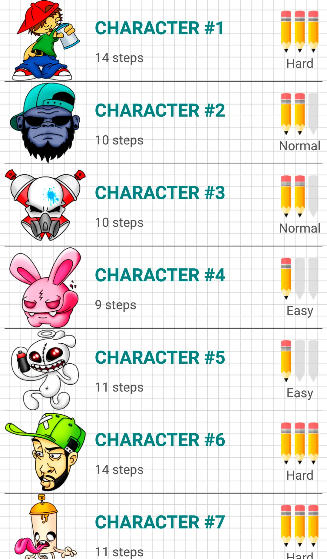 How to Draw Graffiti Character | Indus Appstore | Screenshot