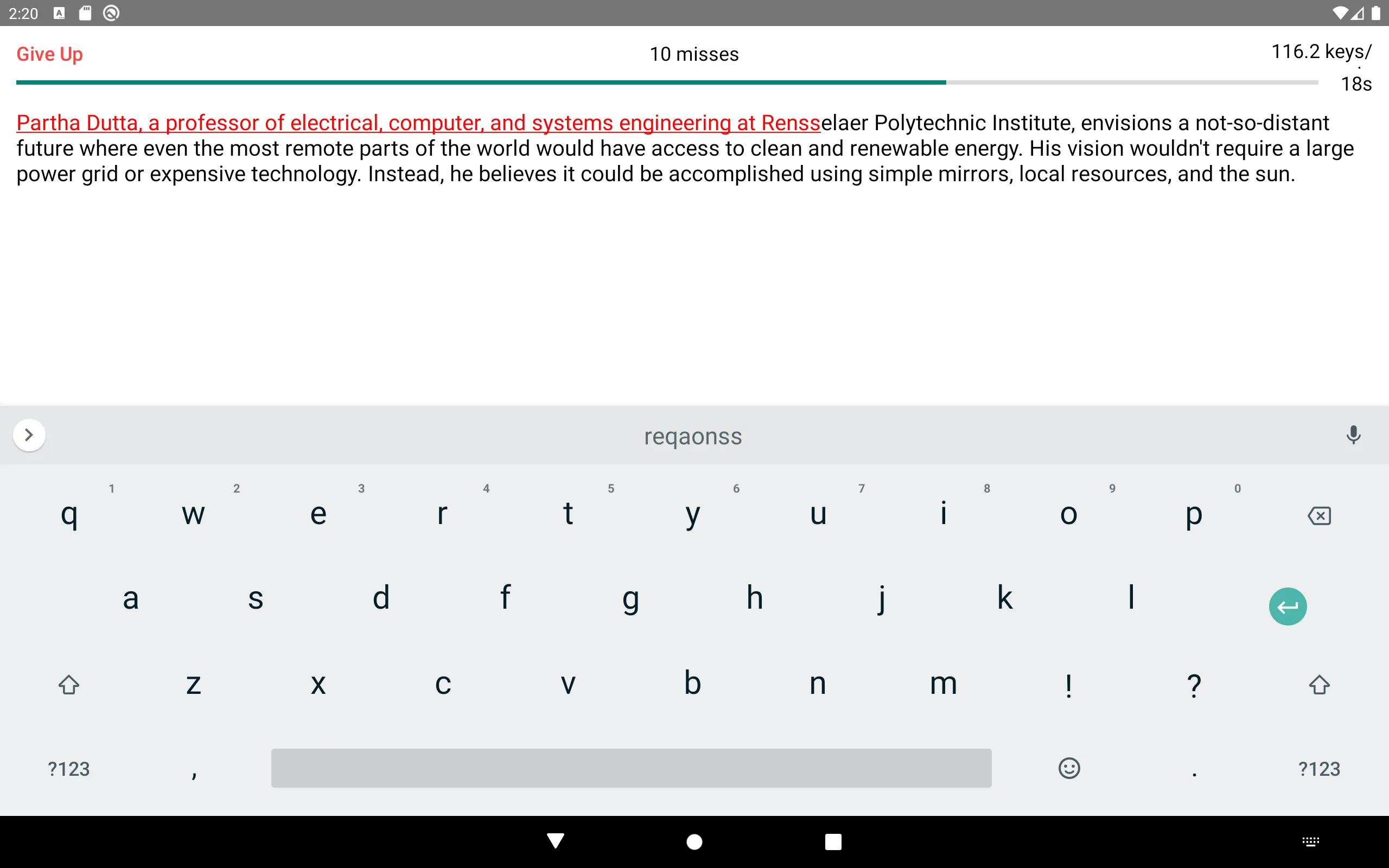 News Typing - Typing with news | Indus Appstore | Screenshot