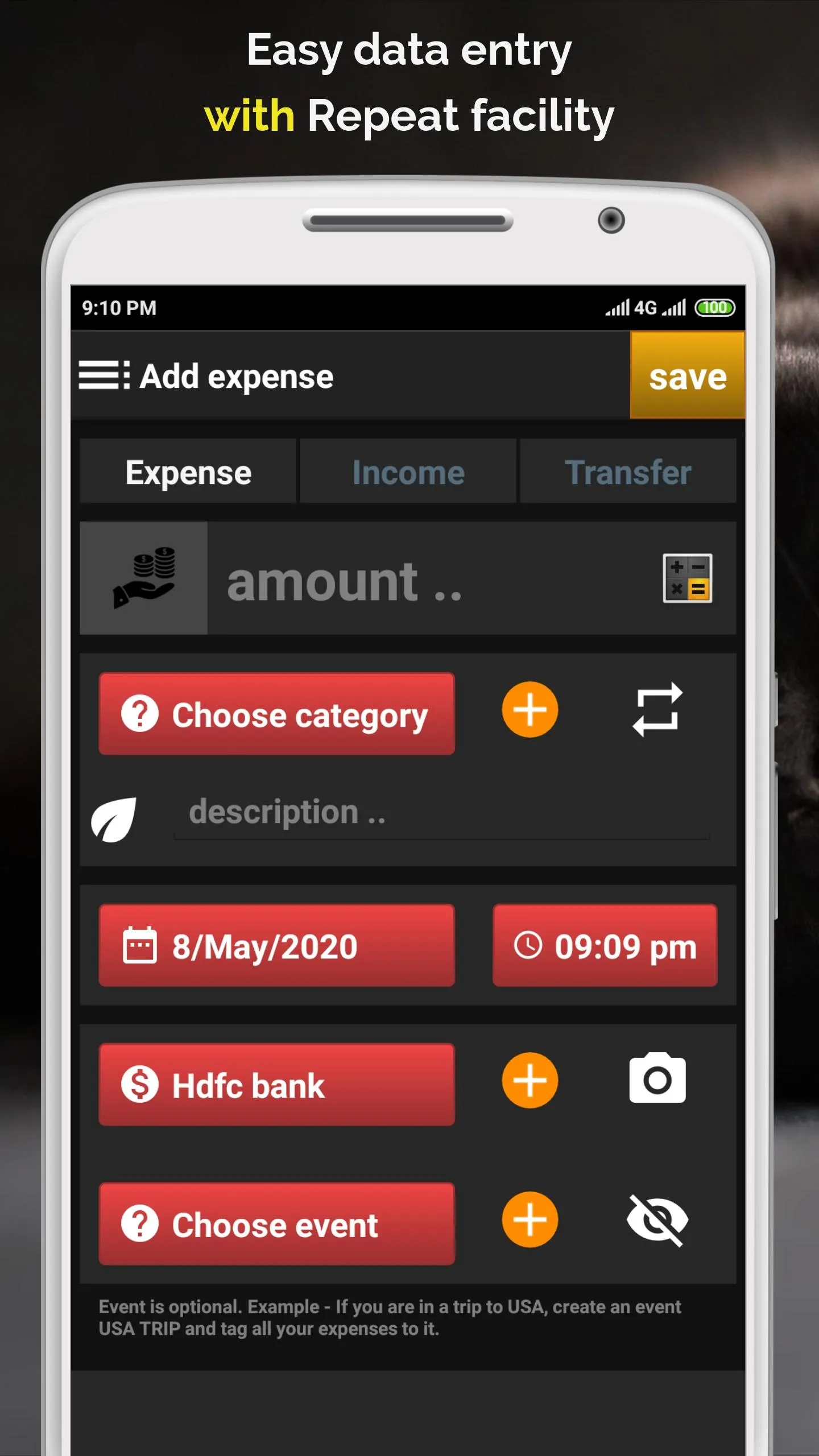 Monthly Expenses: Manage Money | Indus Appstore | Screenshot