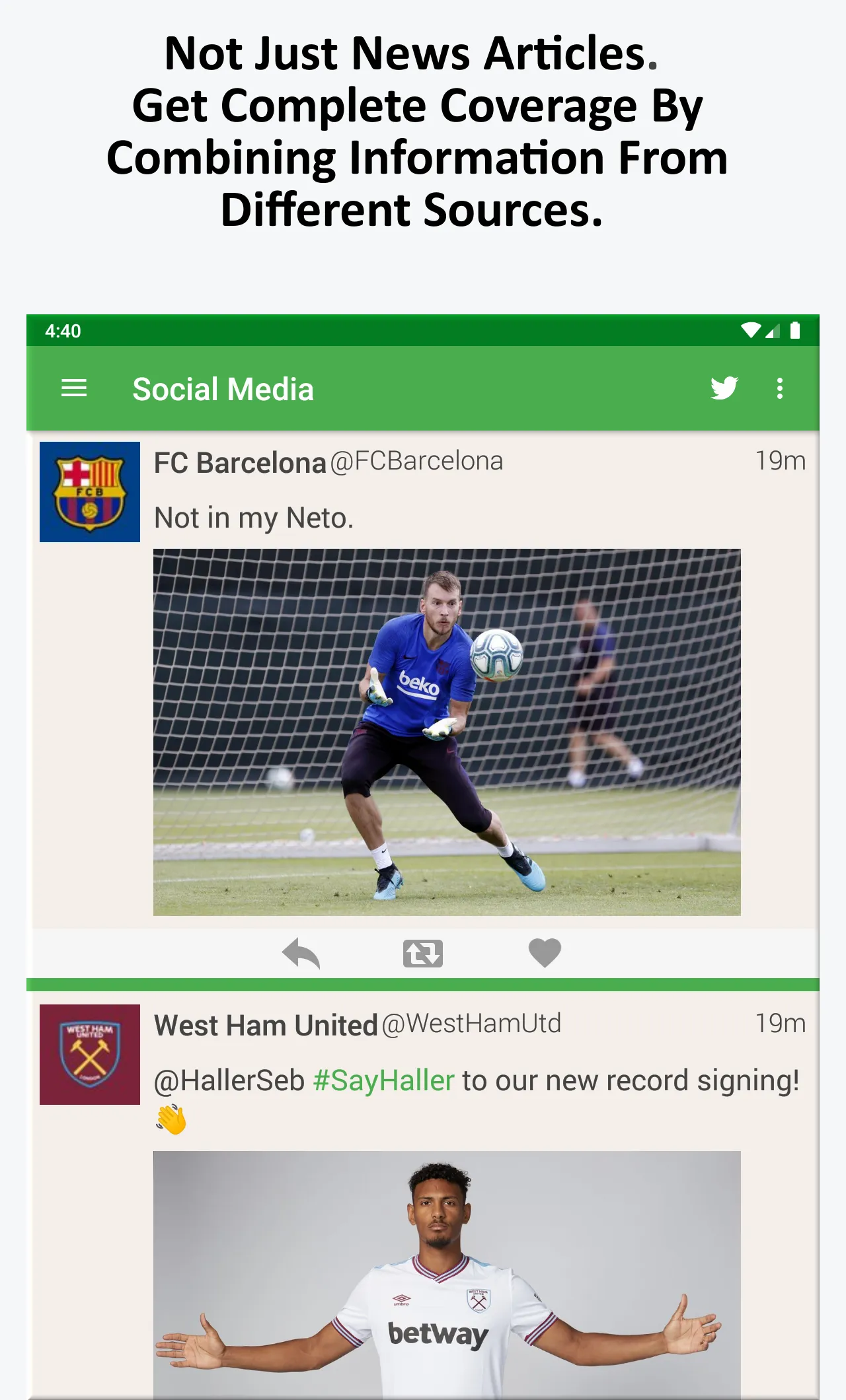 Soccer (Football) News | Indus Appstore | Screenshot