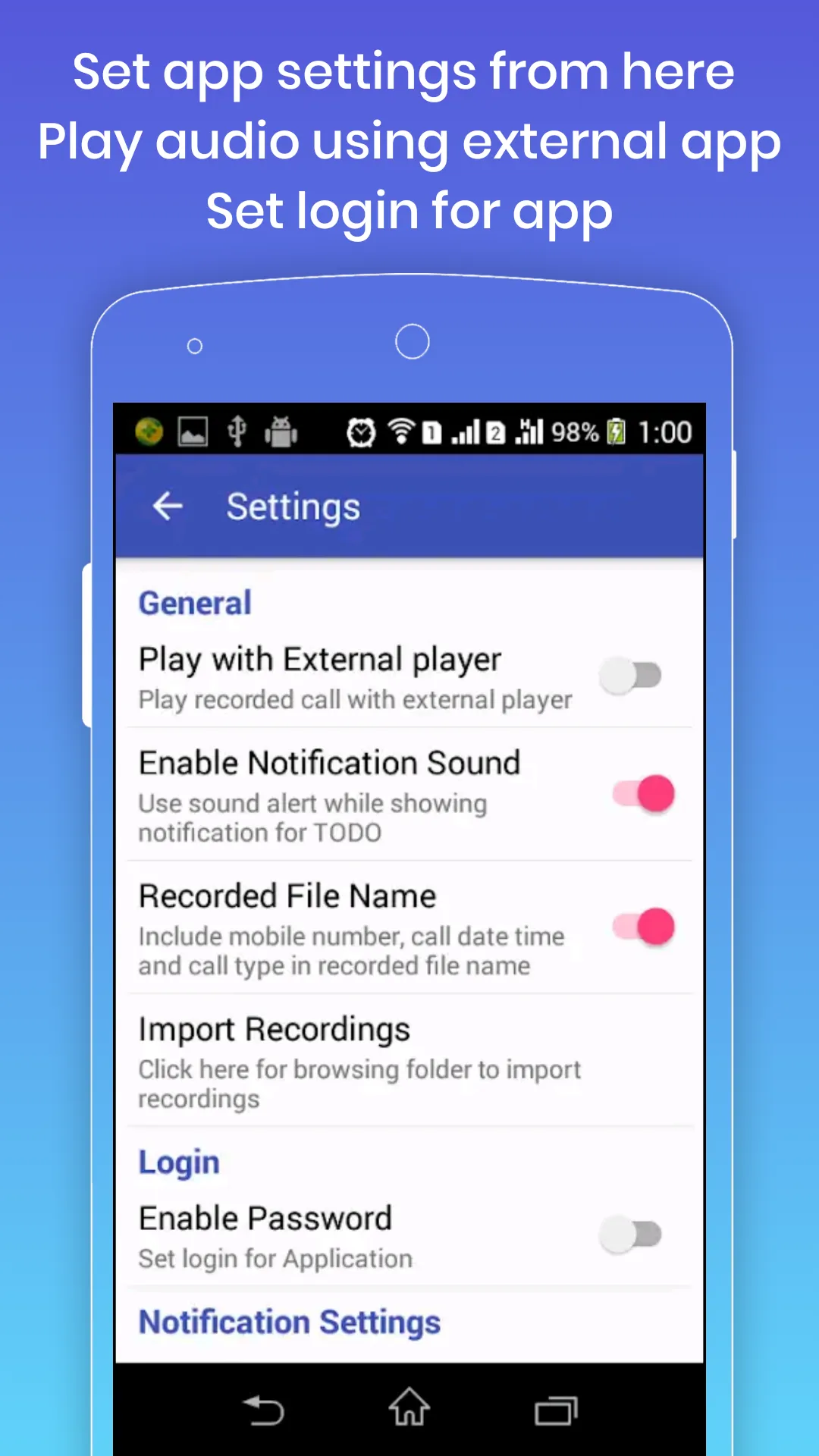 Call Recorder for Android | Indus Appstore | Screenshot