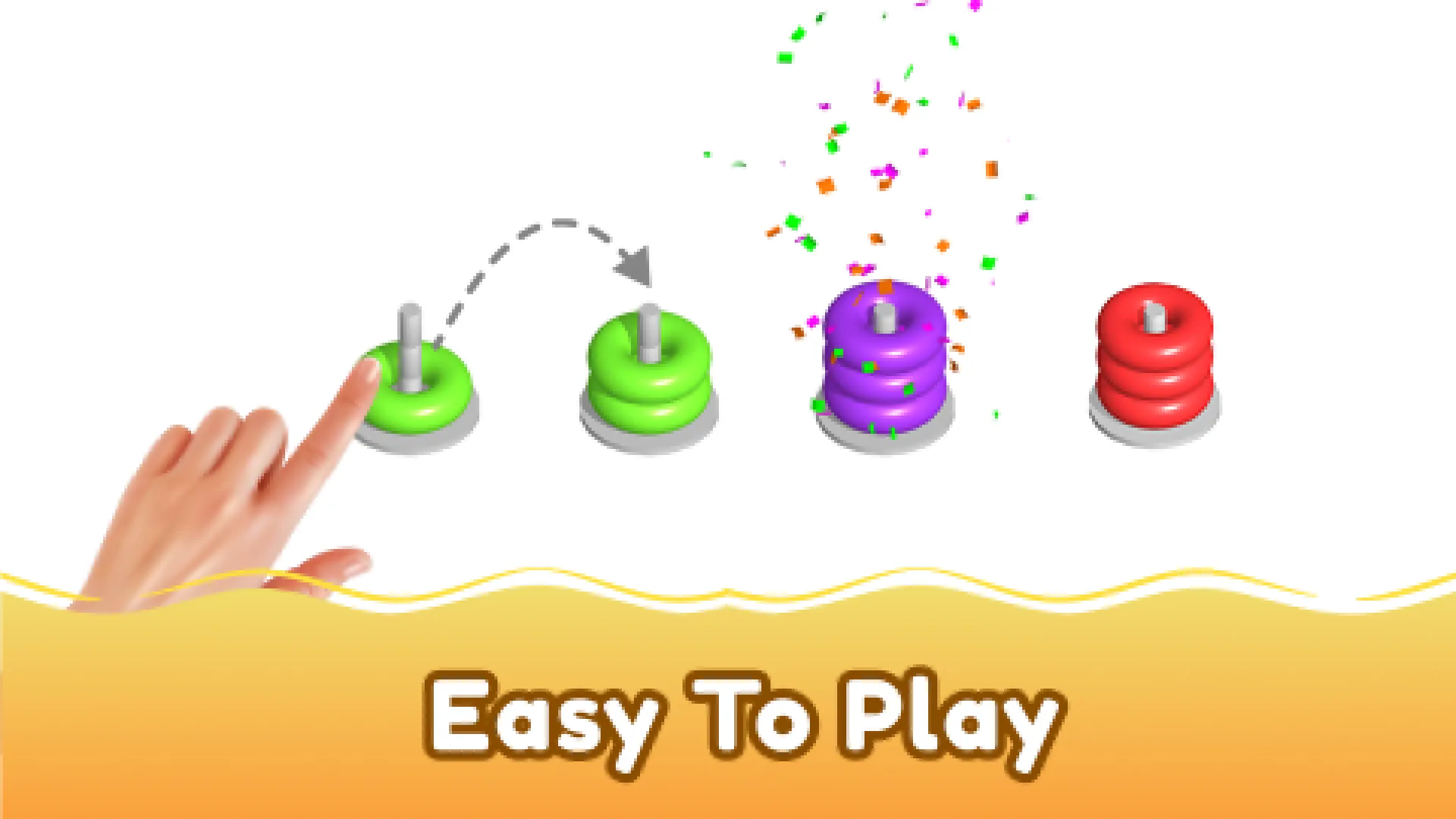 Color Hoop stack: 3D sort game | Indus Appstore | Screenshot