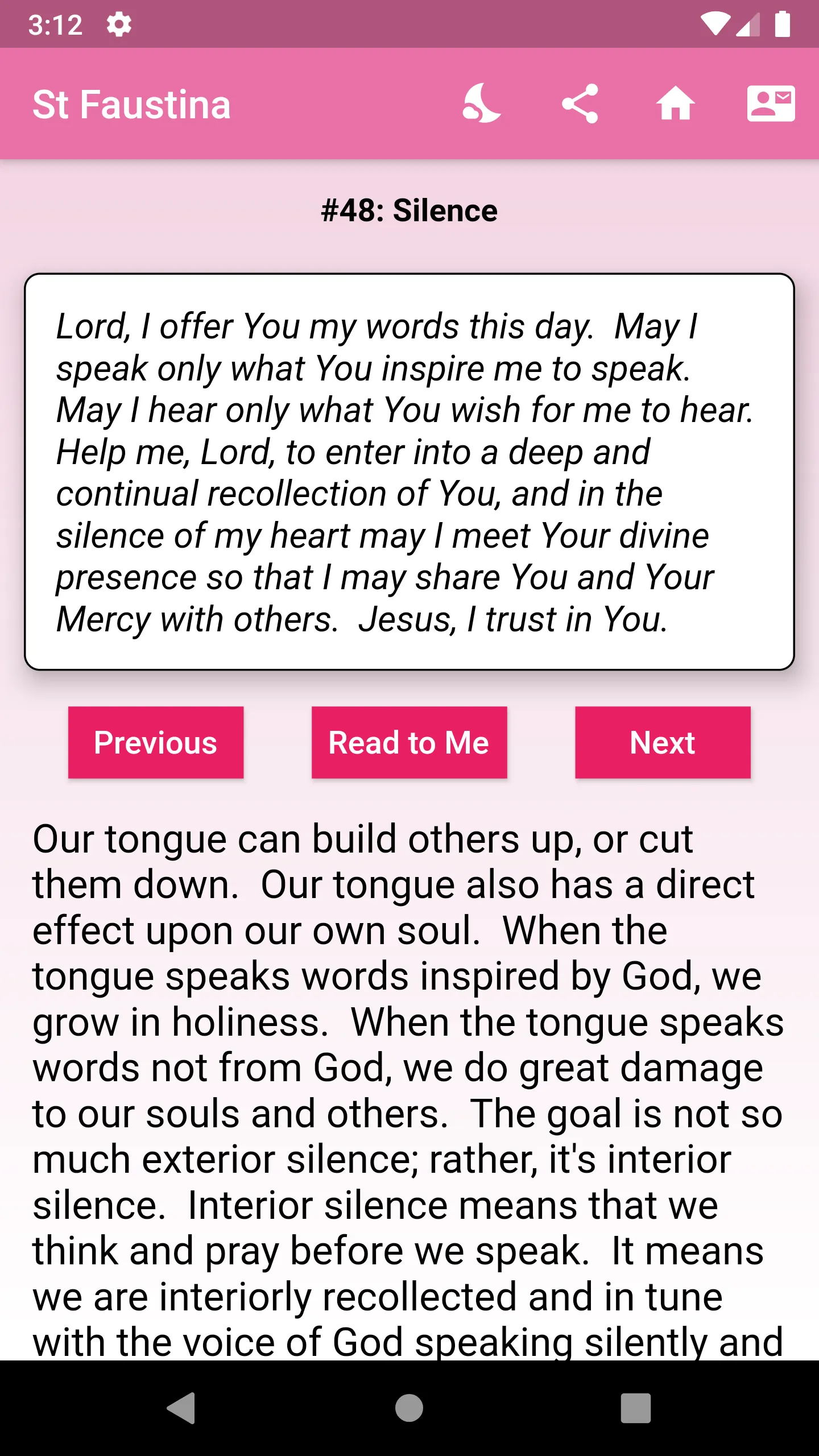 Reflections on Divine Mercy | Indus Appstore | Screenshot