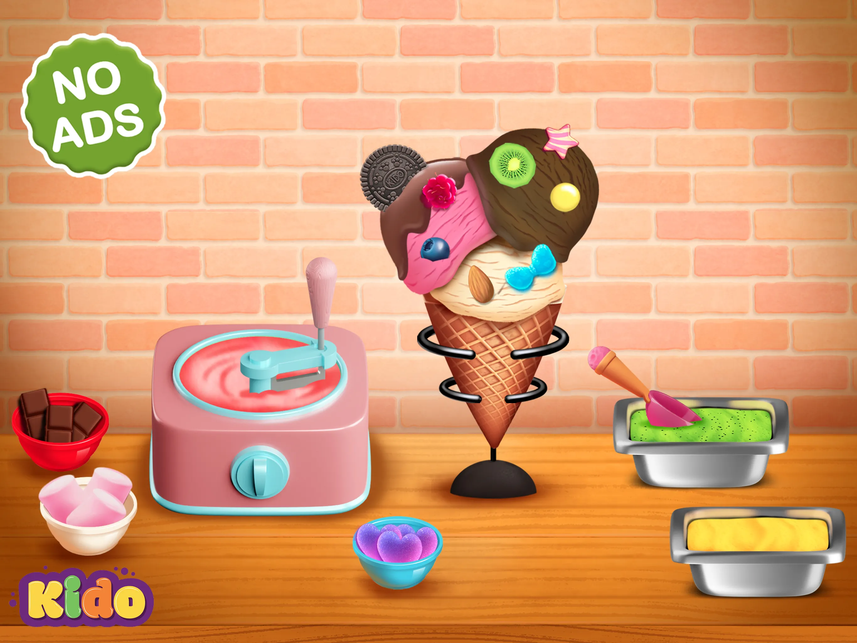 Ice Cream Making Game For Kids | Indus Appstore | Screenshot