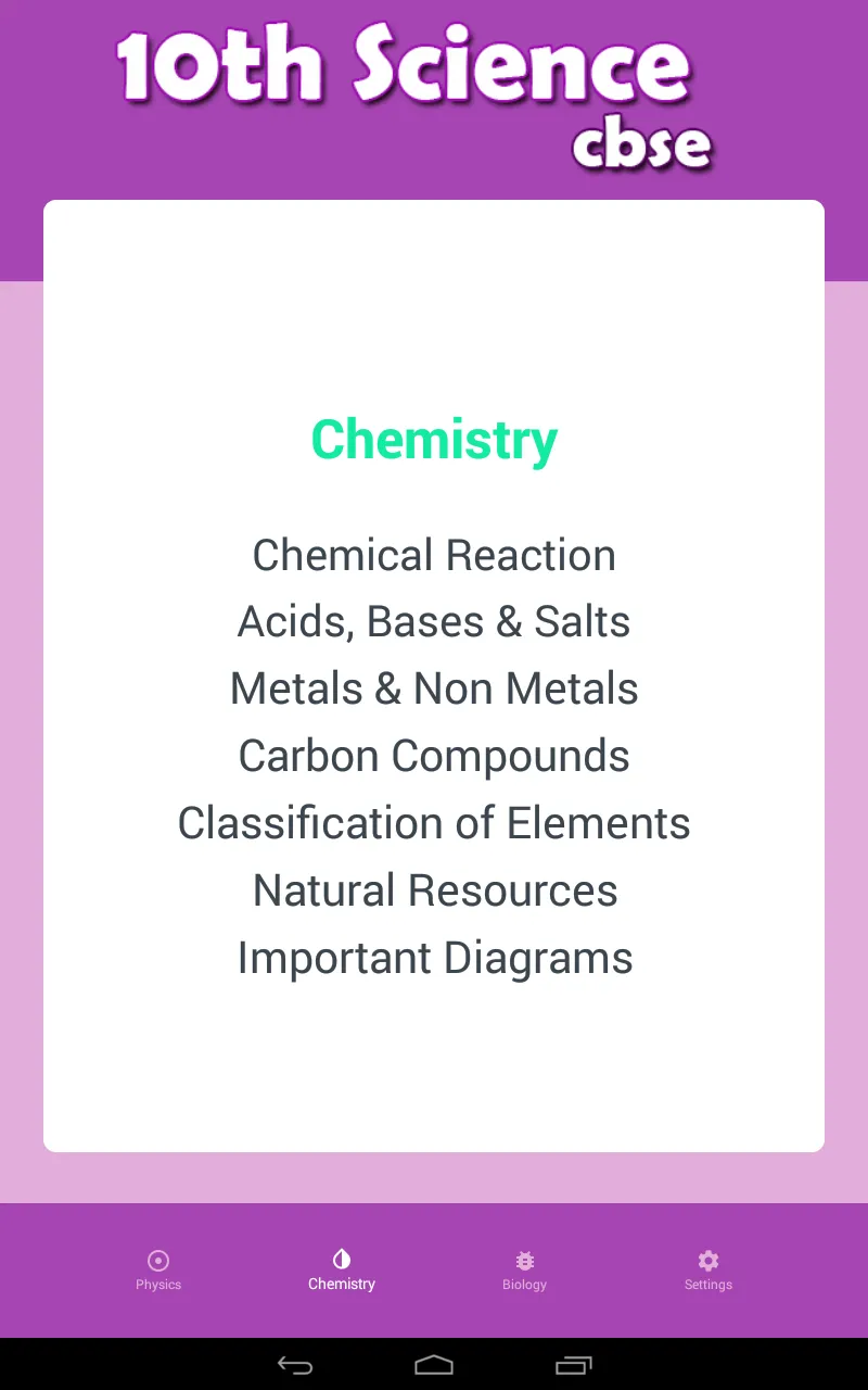 CBSE MCQ - Class 10th Science | Indus Appstore | Screenshot