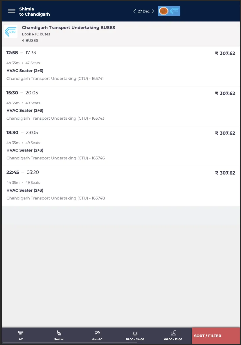 CTU Musafir | Indus Appstore | Screenshot
