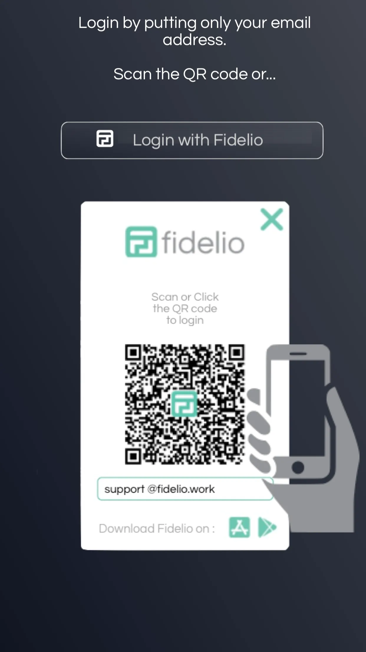 Fidelio Password-less Login | Indus Appstore | Screenshot