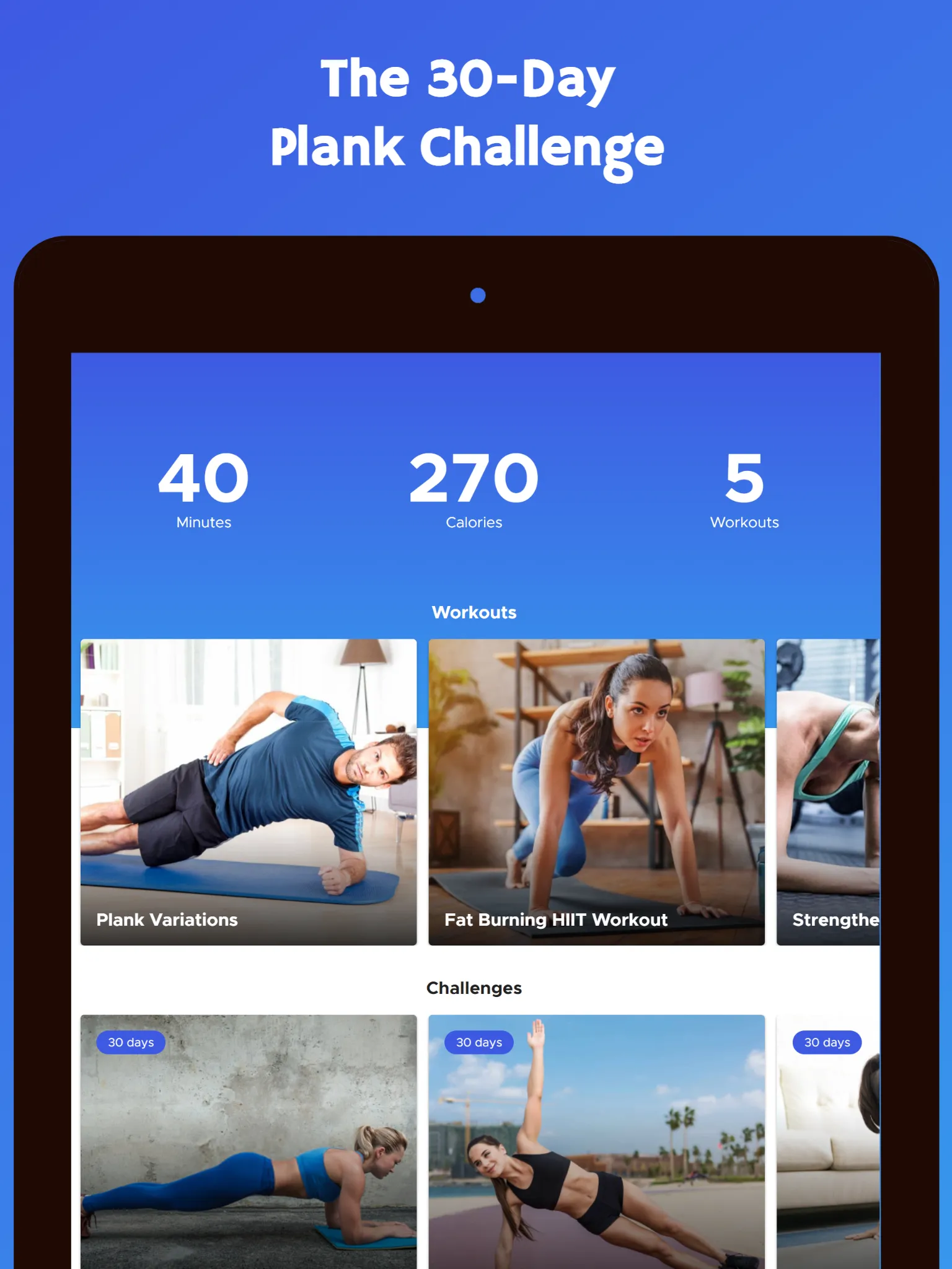 30 Day Plank Challenge | Indus Appstore | Screenshot