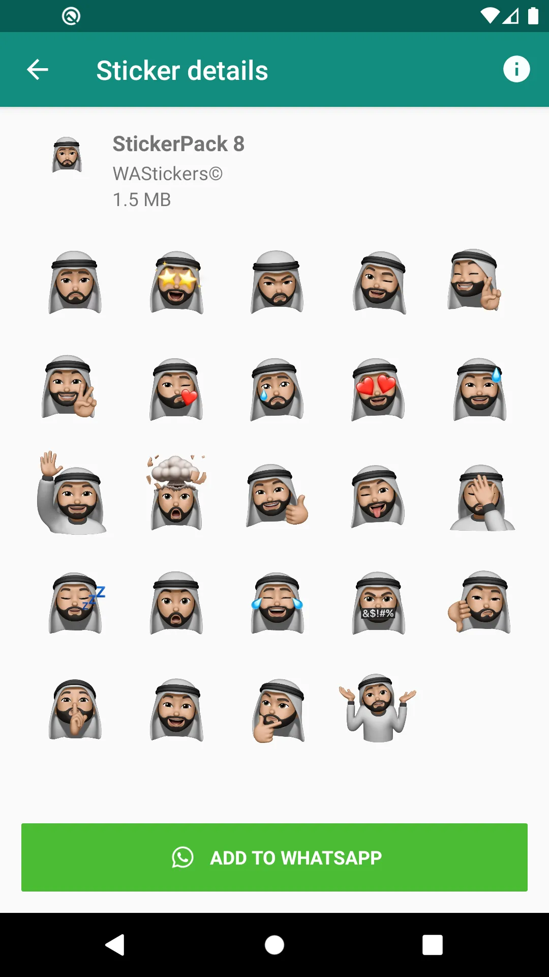 Men Memoji Sticker Packs HD | Indus Appstore | Screenshot