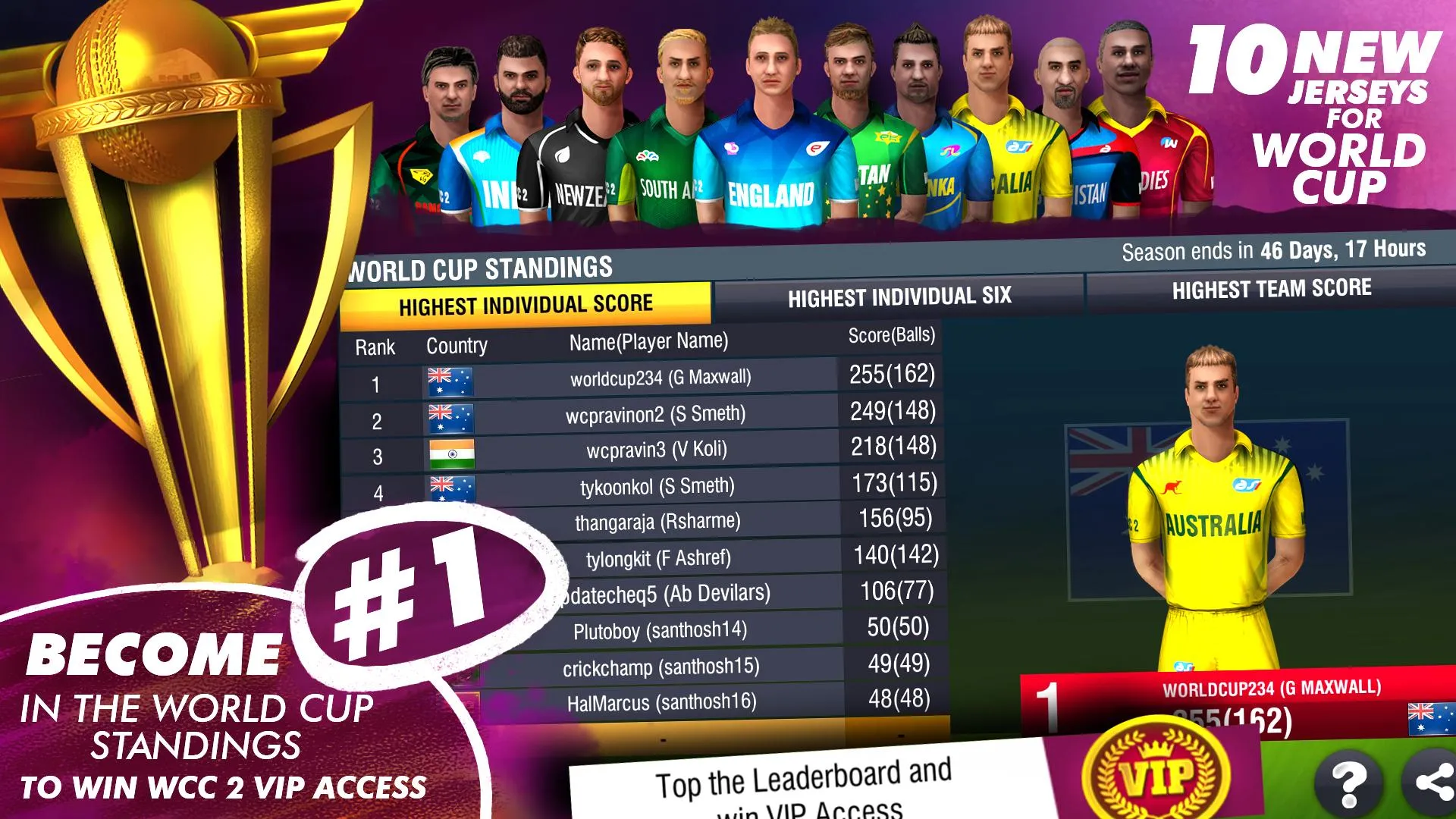 World Cricket Championship 2 | Indus Appstore | Screenshot