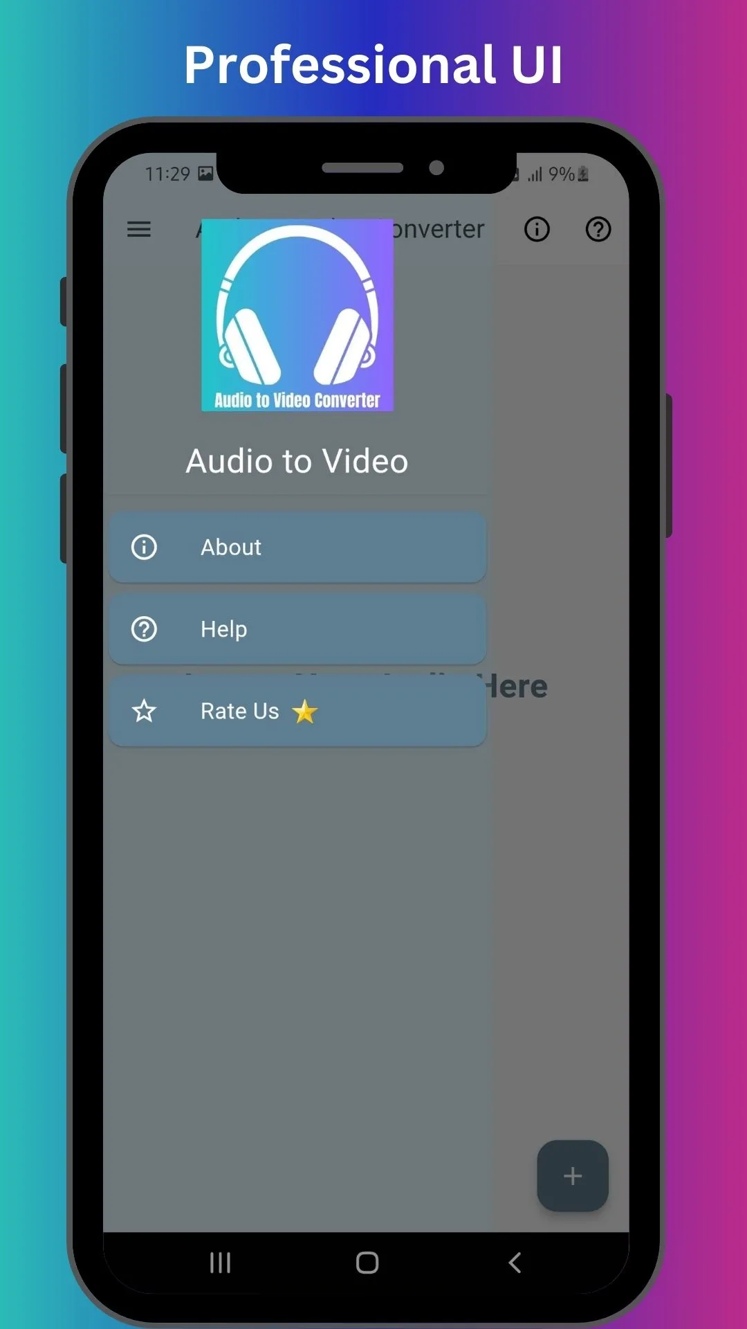 Audio to Video Converter | Indus Appstore | Screenshot