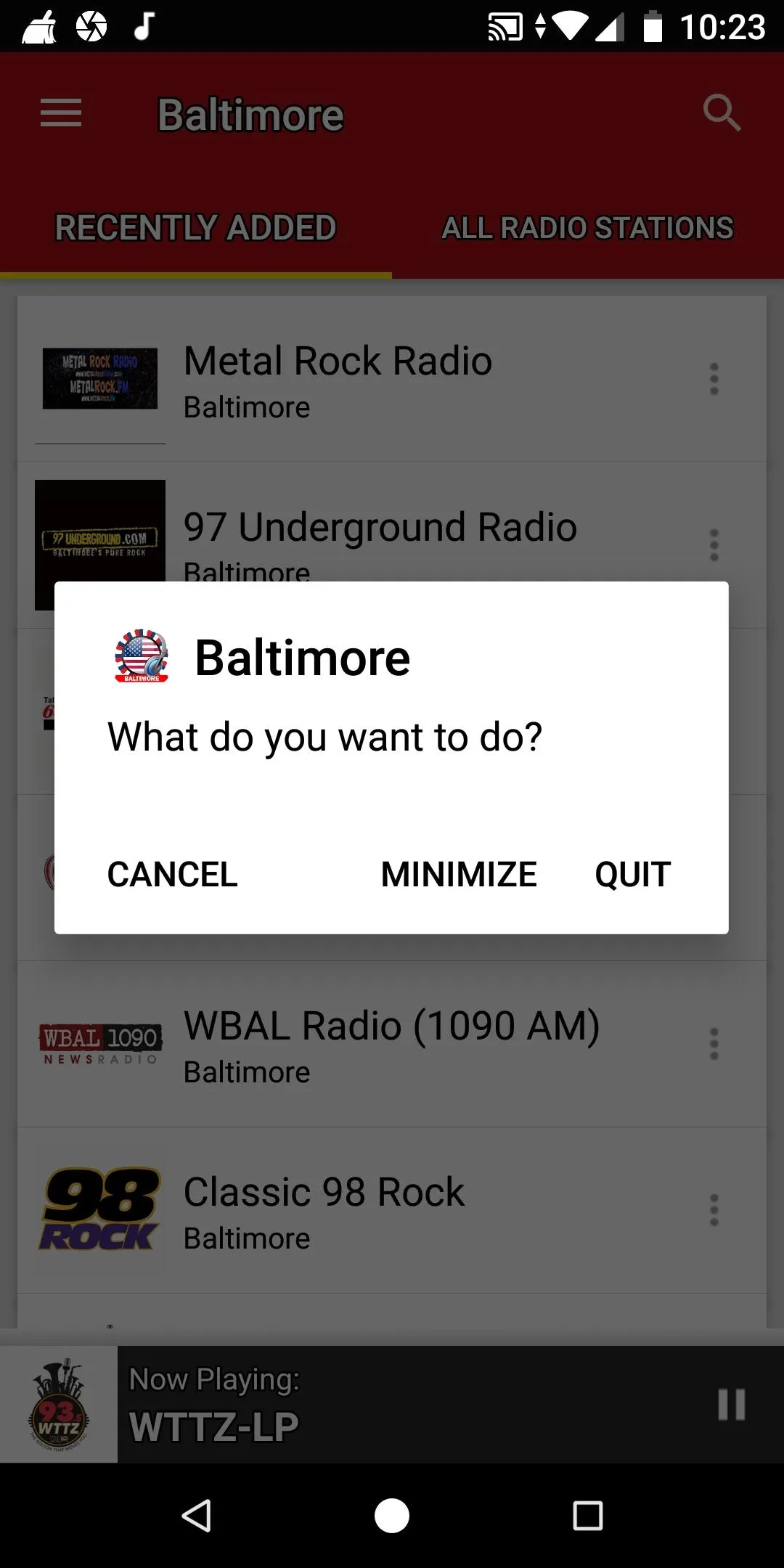 Baltimore Radio Stations | Indus Appstore | Screenshot