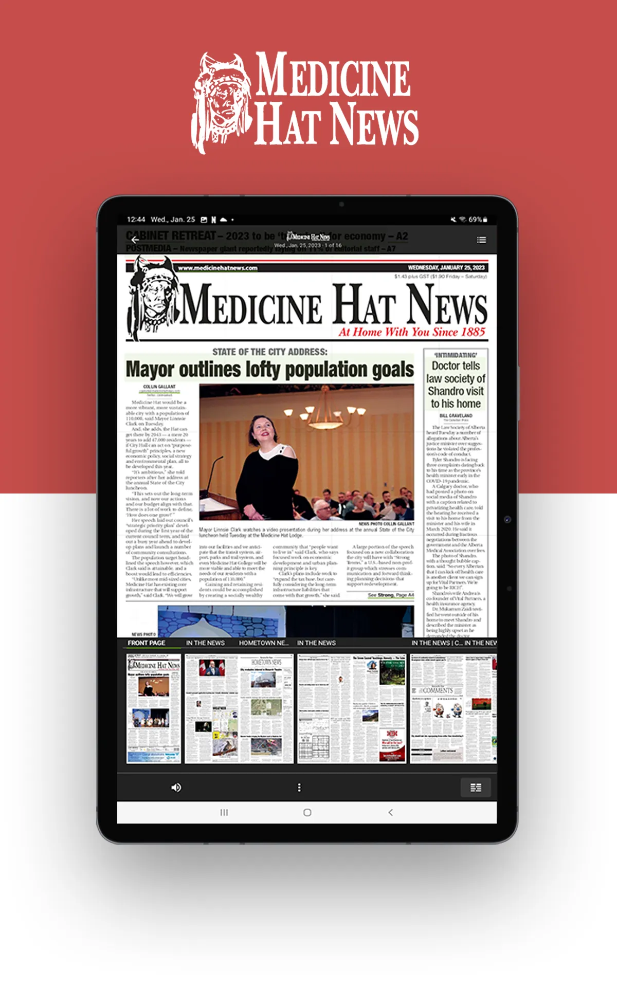 Medicine Hat News e-Edition | Indus Appstore | Screenshot