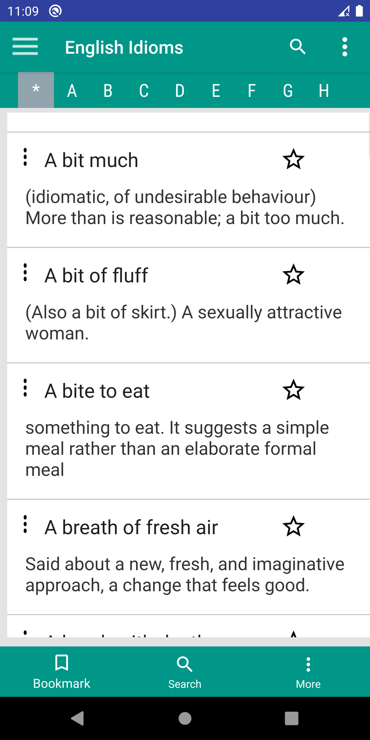 English idioms and phrases | Indus Appstore | Screenshot