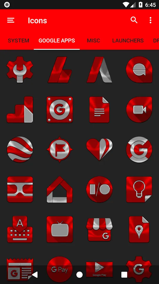 Red Icon Pack | Indus Appstore | Screenshot