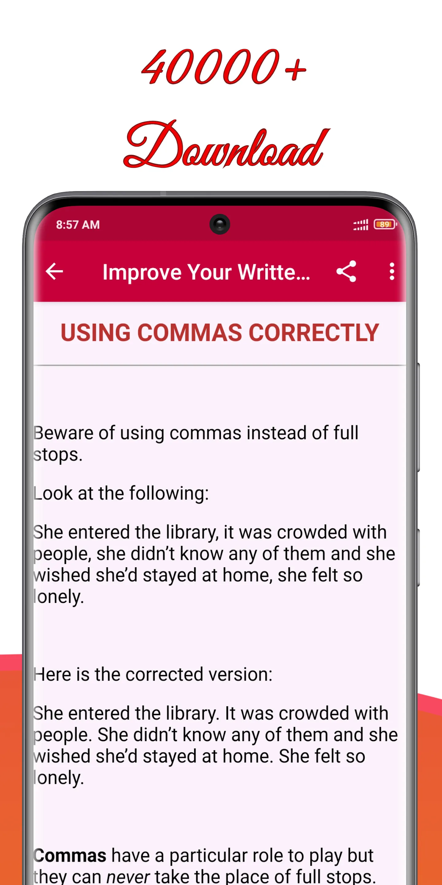 Improve English Writing Skills | Indus Appstore | Screenshot