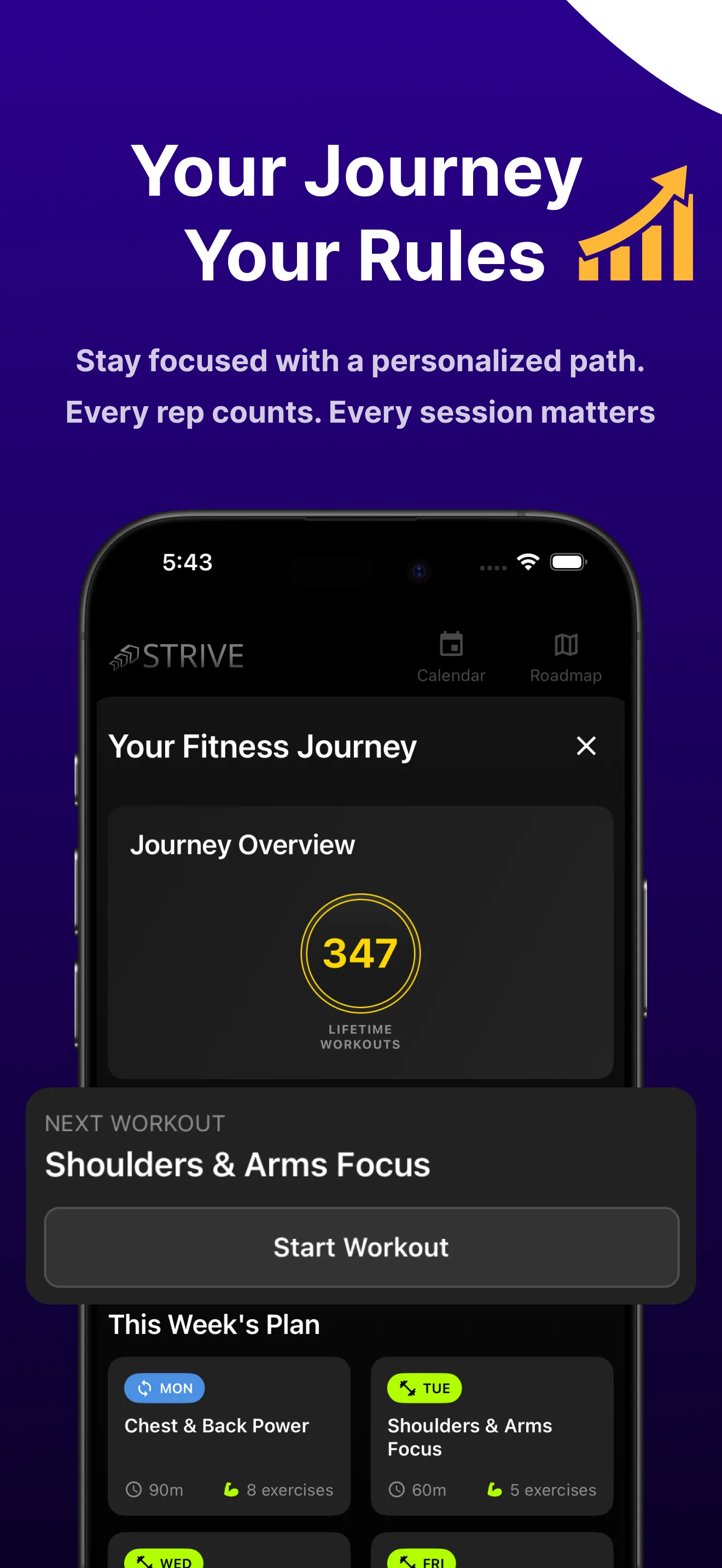 Strive Hybrid Workout Planner | Indus Appstore | Screenshot