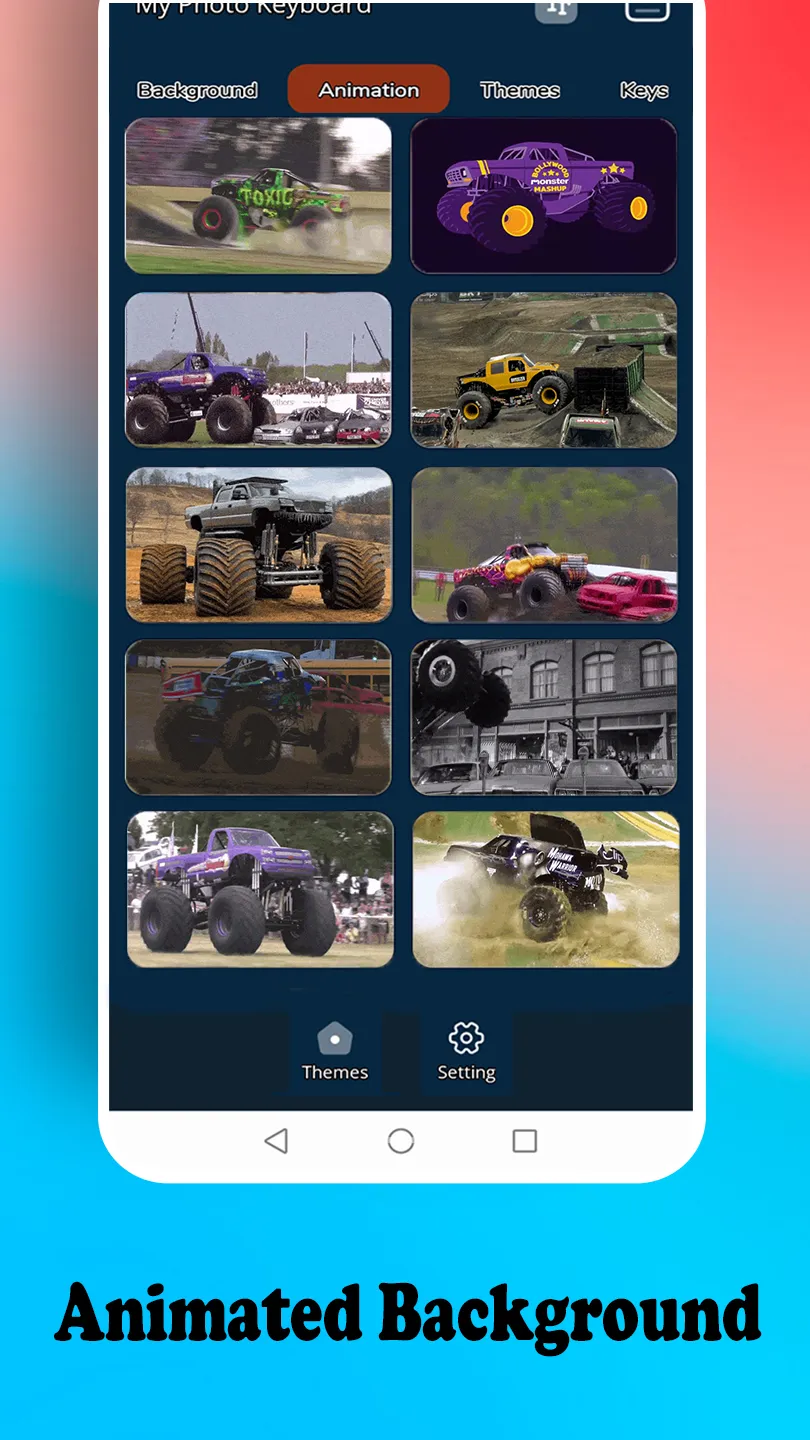 Monster Truck Keyboard | Indus Appstore | Screenshot