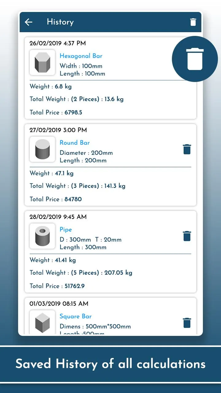 Metal: Steel Weight Calculator | Indus Appstore | Screenshot