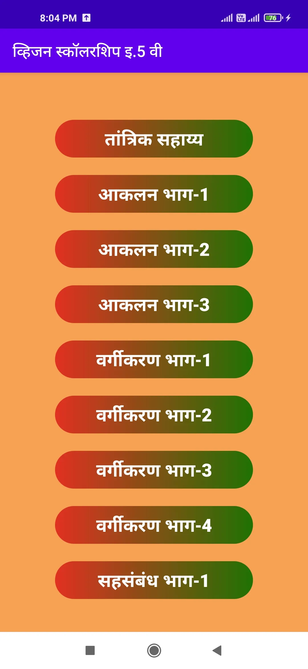 स्कॉलरशिप इ.5 वी (All in one) | Indus Appstore | Screenshot