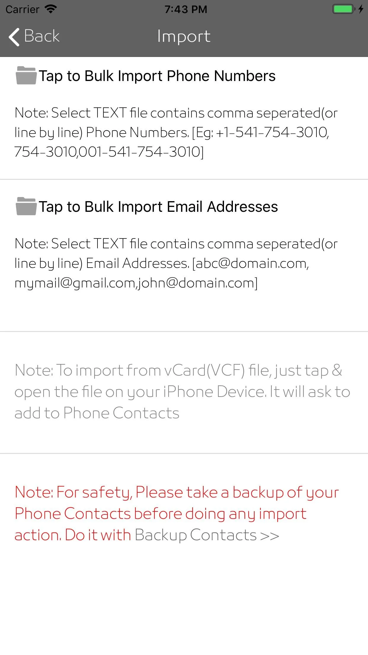 iKontacts - Manage Contacts | Indus Appstore | Screenshot