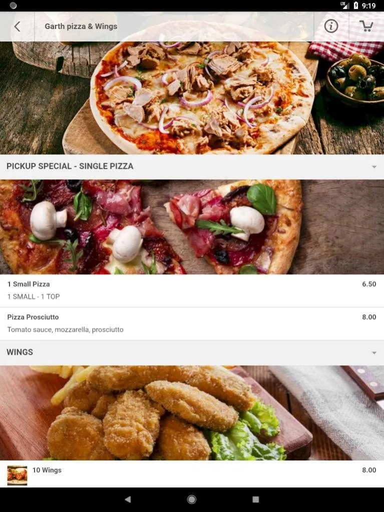 Garth pizza&wings. | Indus Appstore | Screenshot