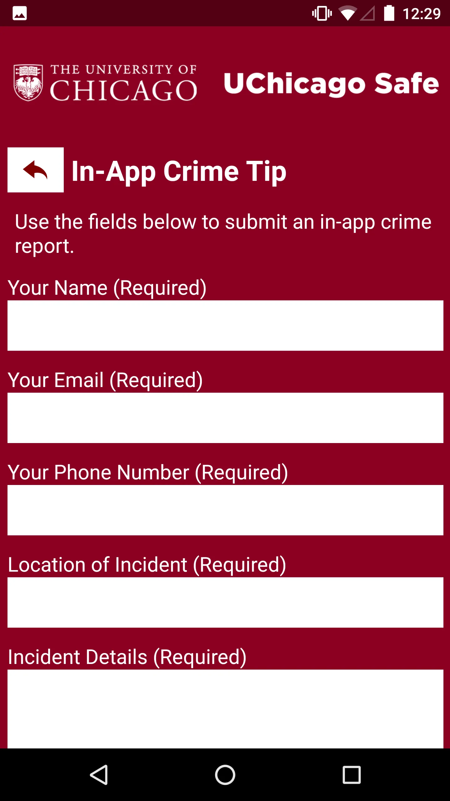 UChicago Safe | Indus Appstore | Screenshot