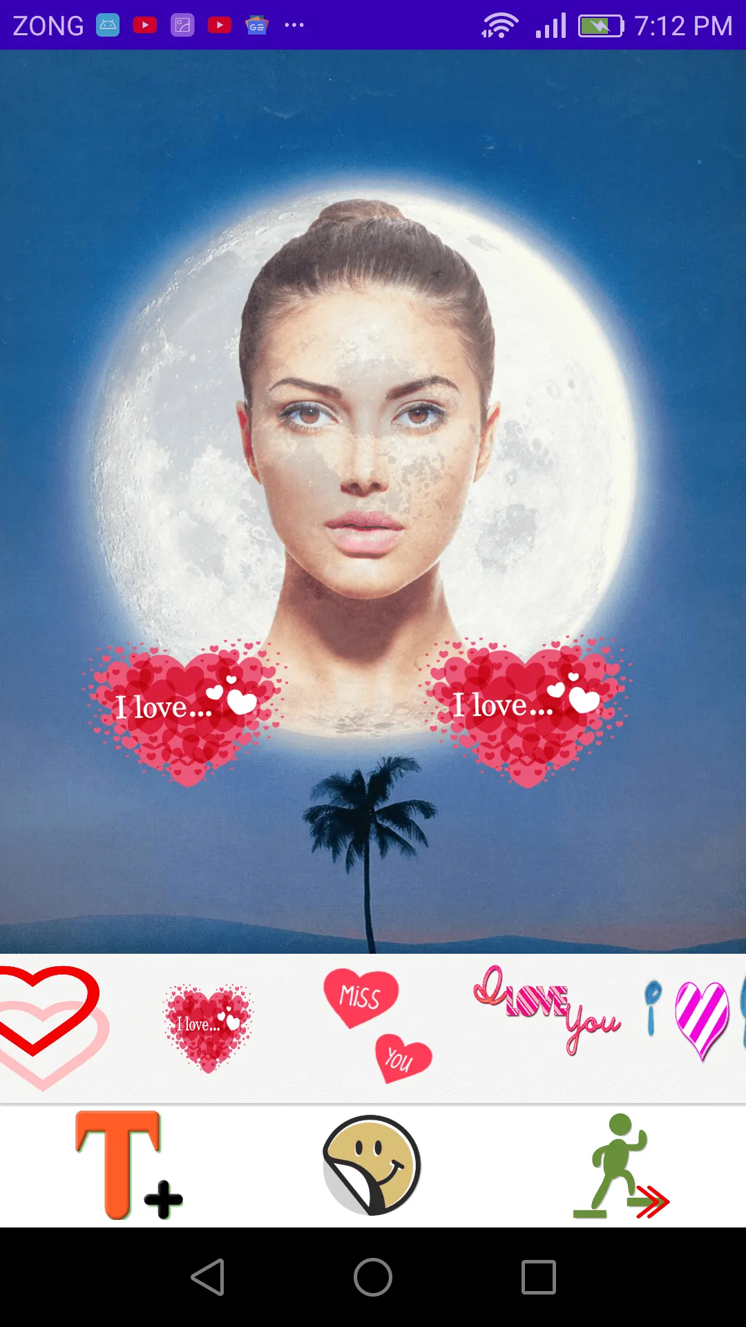 Romantic Moon Photo Montage | Indus Appstore | Screenshot