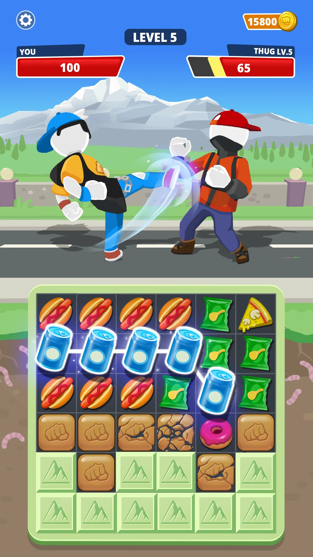 Match Hit - Puzzle Fighter | Indus Appstore | Screenshot