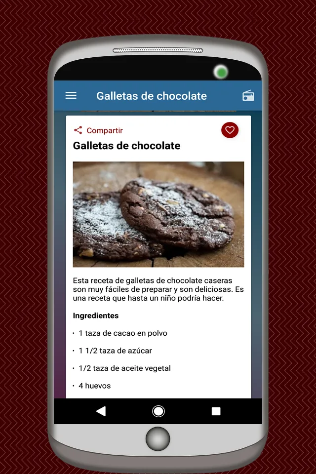 Recetas de Galletas Caseras | Indus Appstore | Screenshot