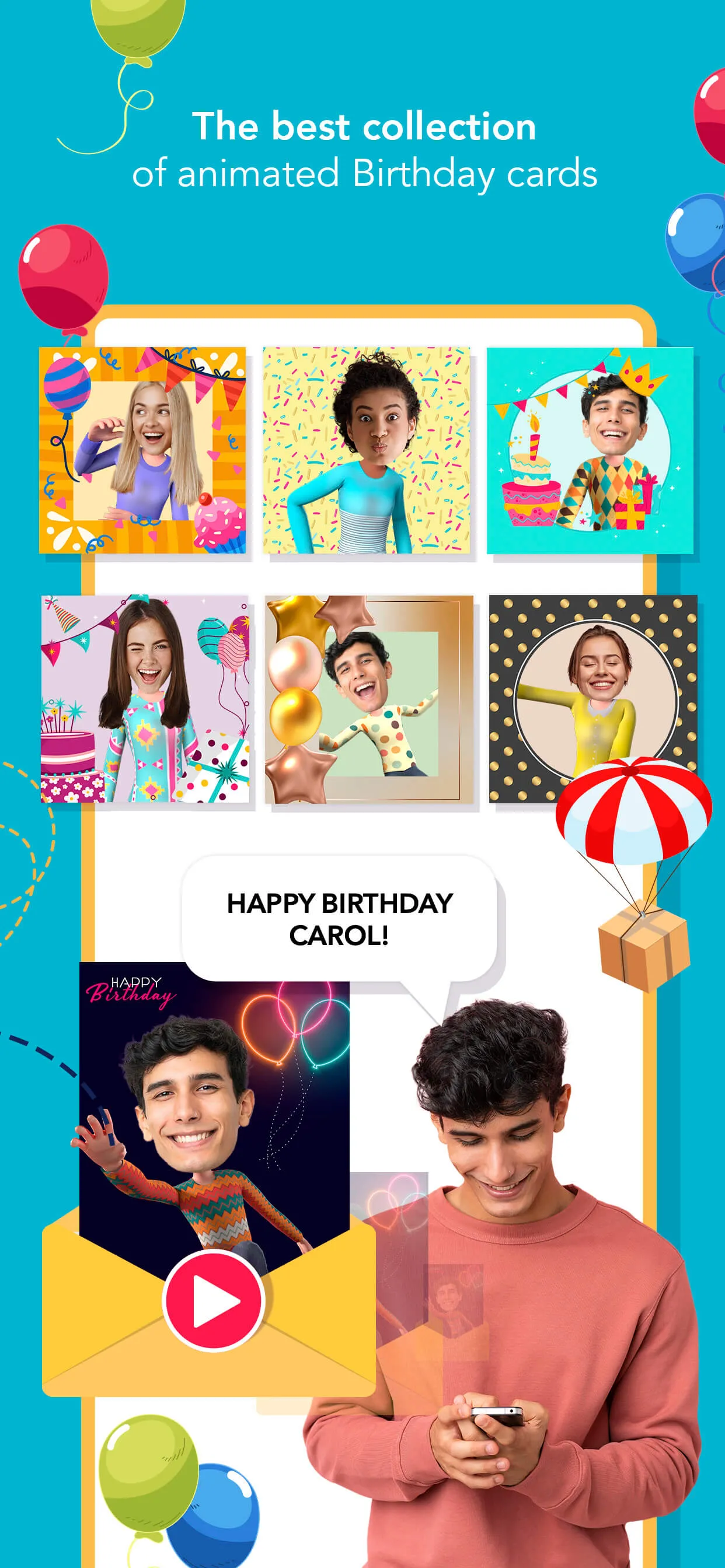 Happy birthday ecards maker | Indus Appstore | Screenshot