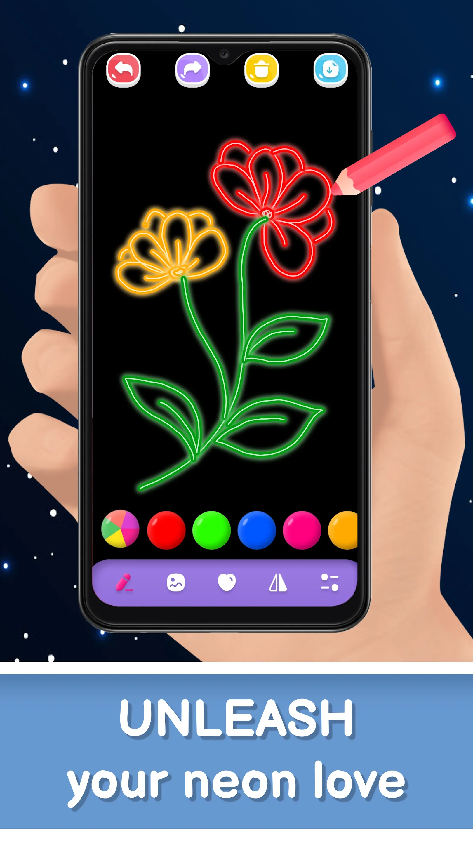 Magic Doodle Art - Neon Glow | Indus Appstore | Screenshot