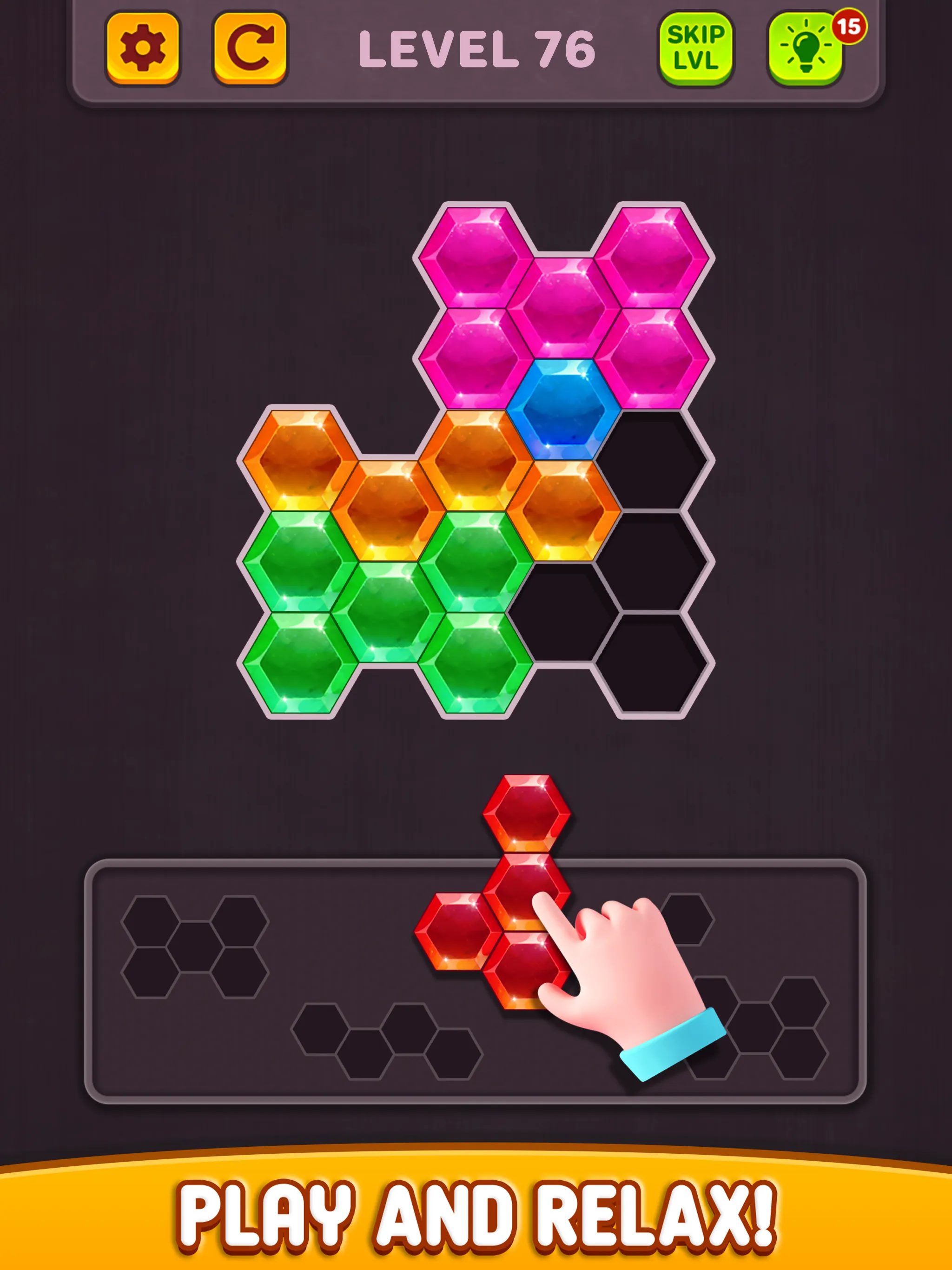 Hexa Block Puzzle: Tangram Puz | Indus Appstore | Screenshot