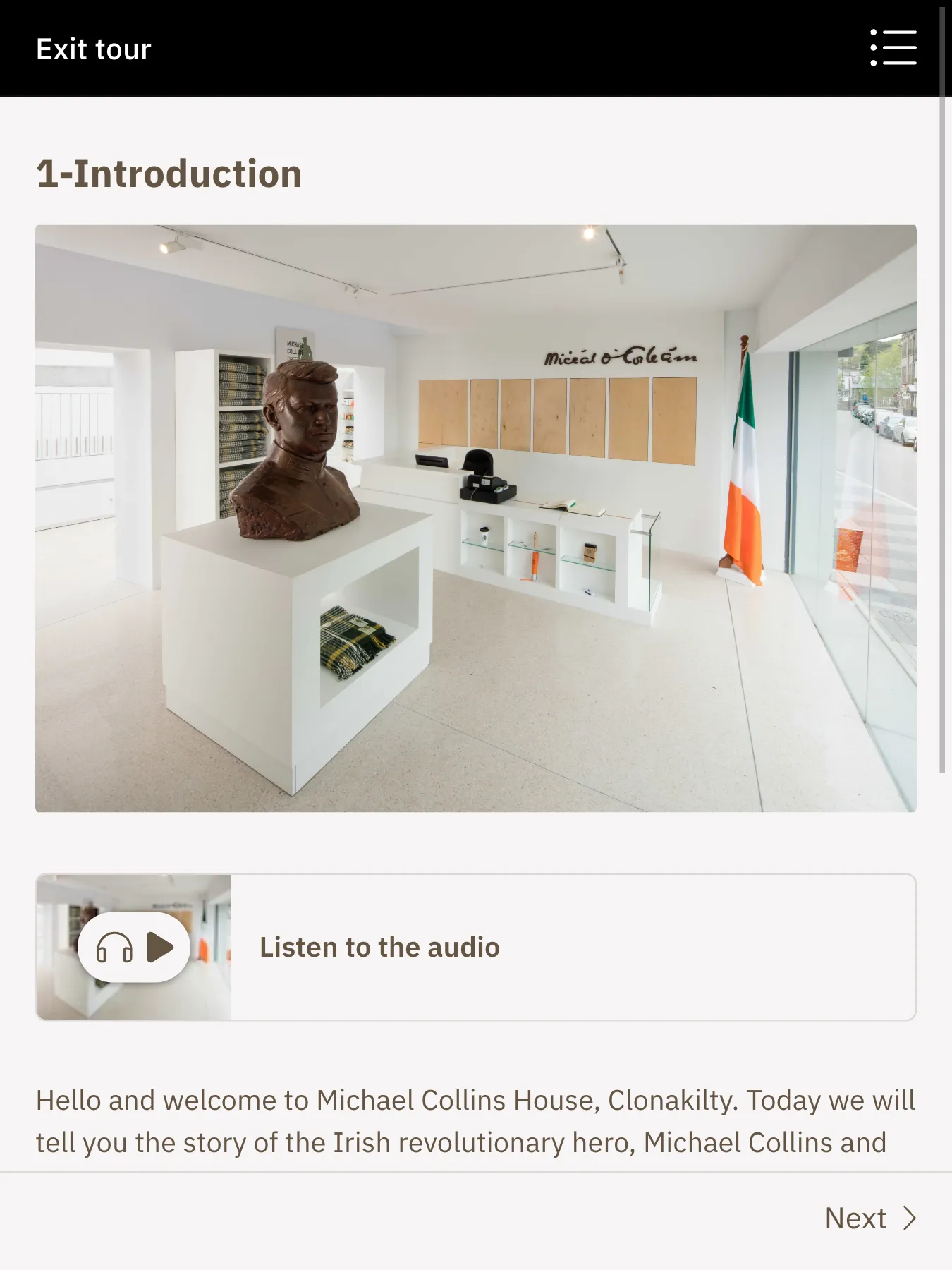 Michael Collins House App | Indus Appstore | Screenshot