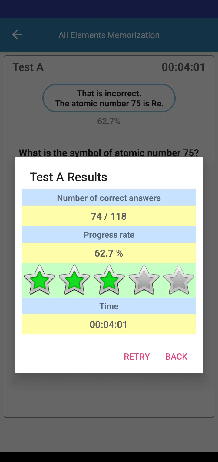 All Elements Memorization | Indus Appstore | Screenshot