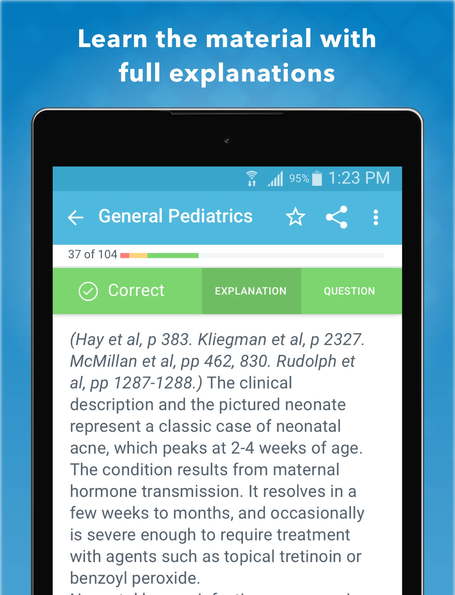 Pediatrics PreTest for USMLE | Indus Appstore | Screenshot