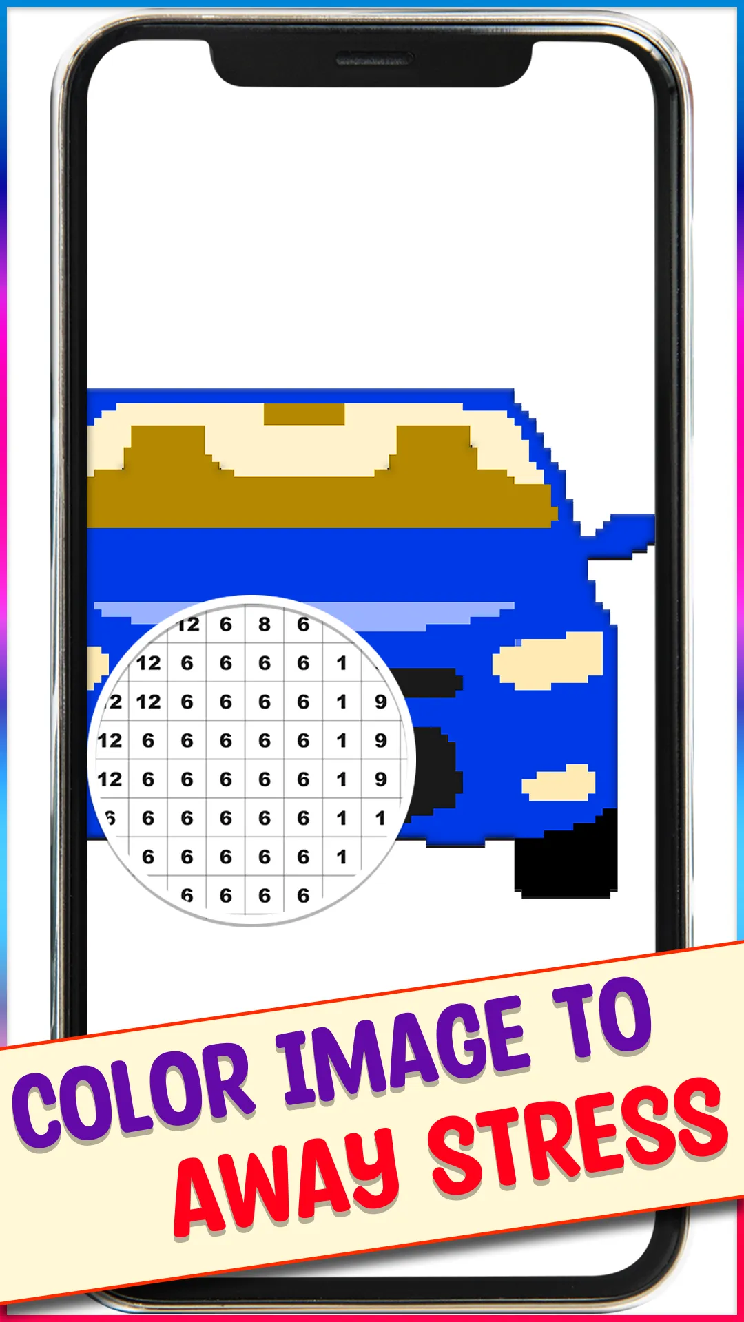 Cars Pixel Art Color by Number | Indus Appstore | Screenshot