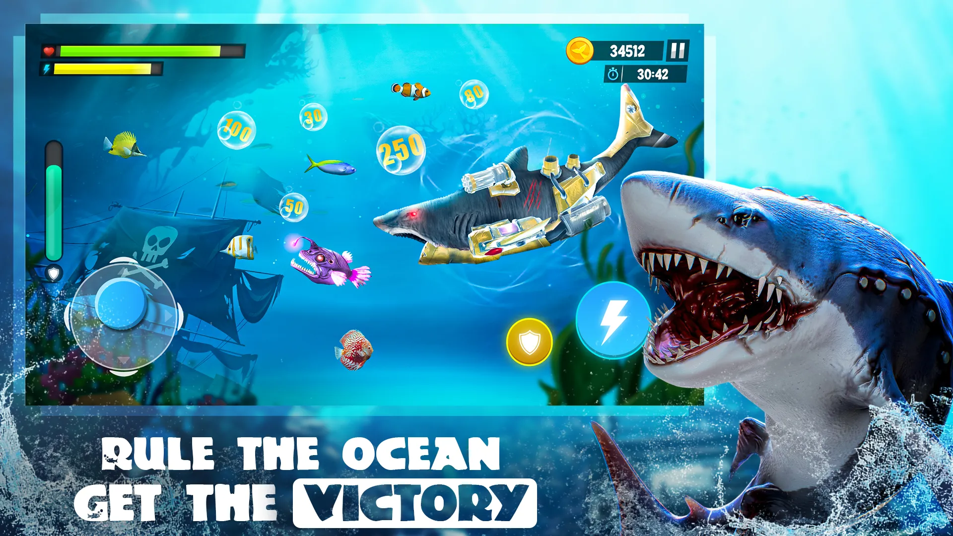 Shark Attack: Hungry Fish Game | Indus Appstore | Screenshot