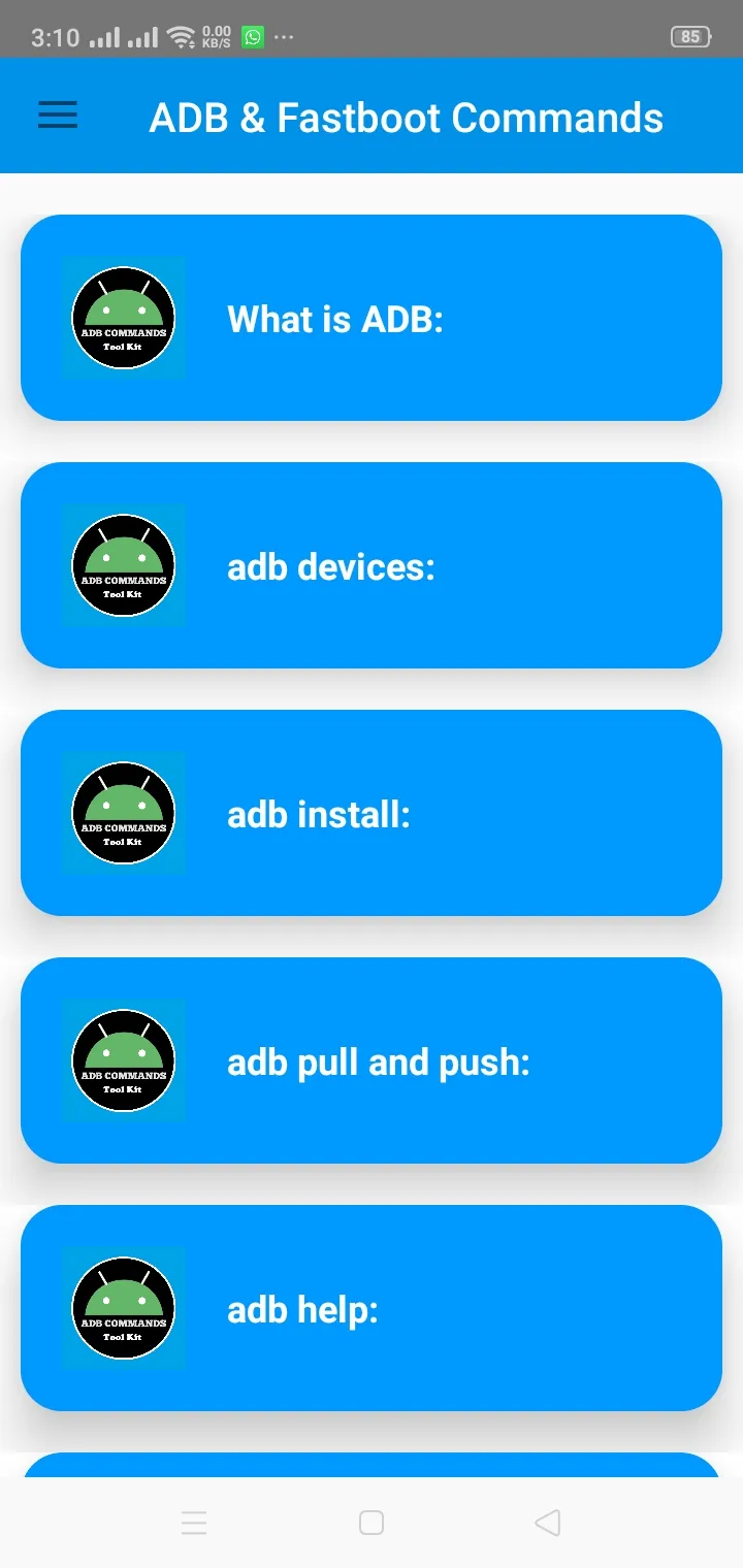 ADB Shell / Fastboot Commands | Indus Appstore | Screenshot