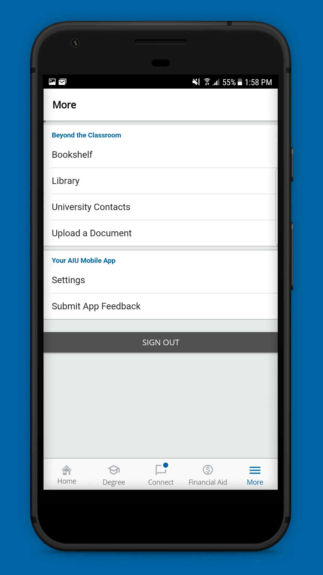 AIU Student Mobile | Indus Appstore | Screenshot