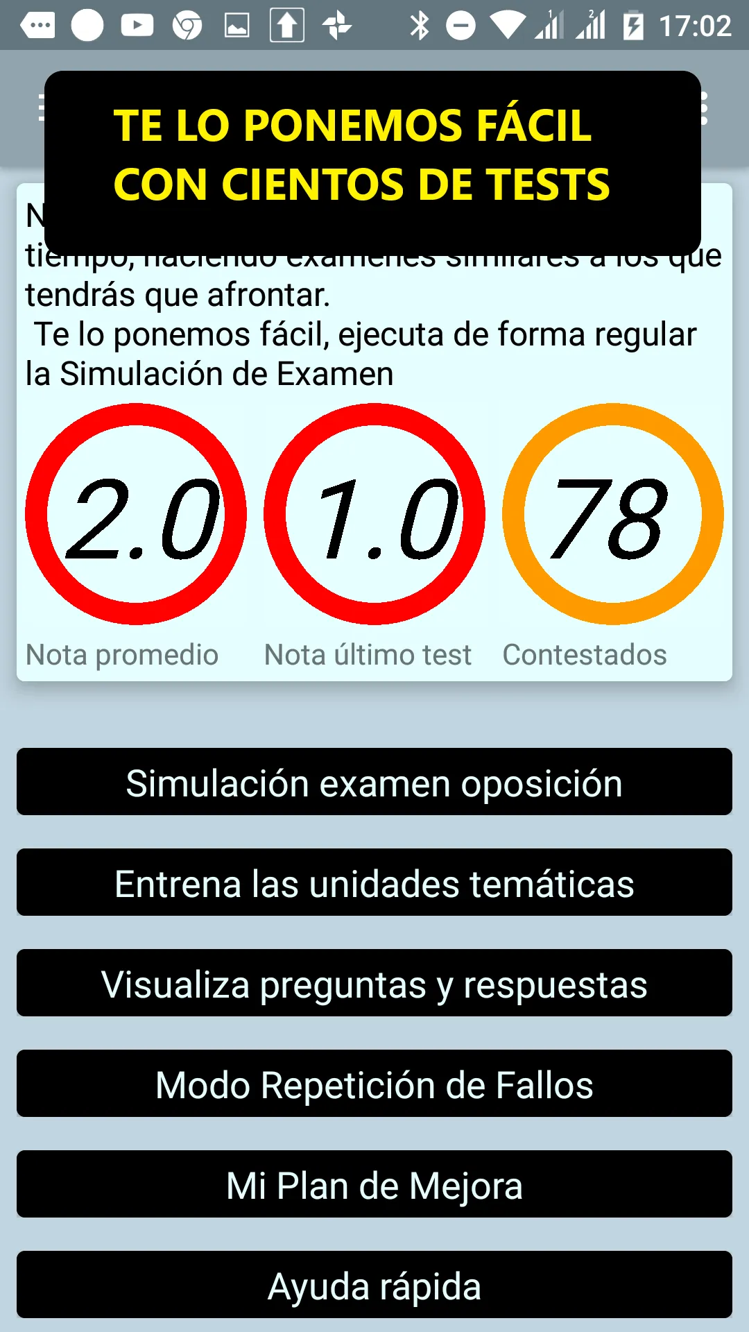 Test Oposiciones Administrativ | Indus Appstore | Screenshot