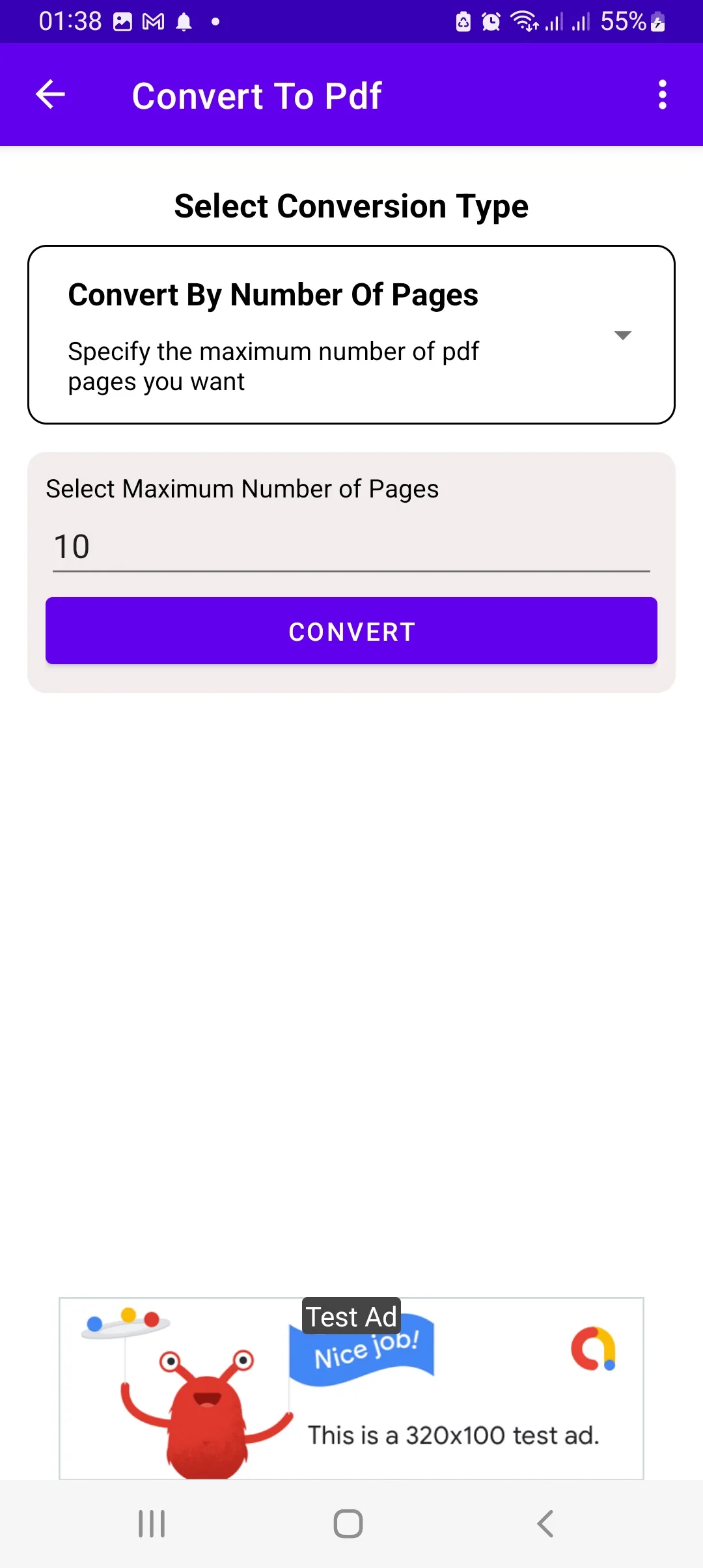 Convert Video To Pdf File | Indus Appstore | Screenshot