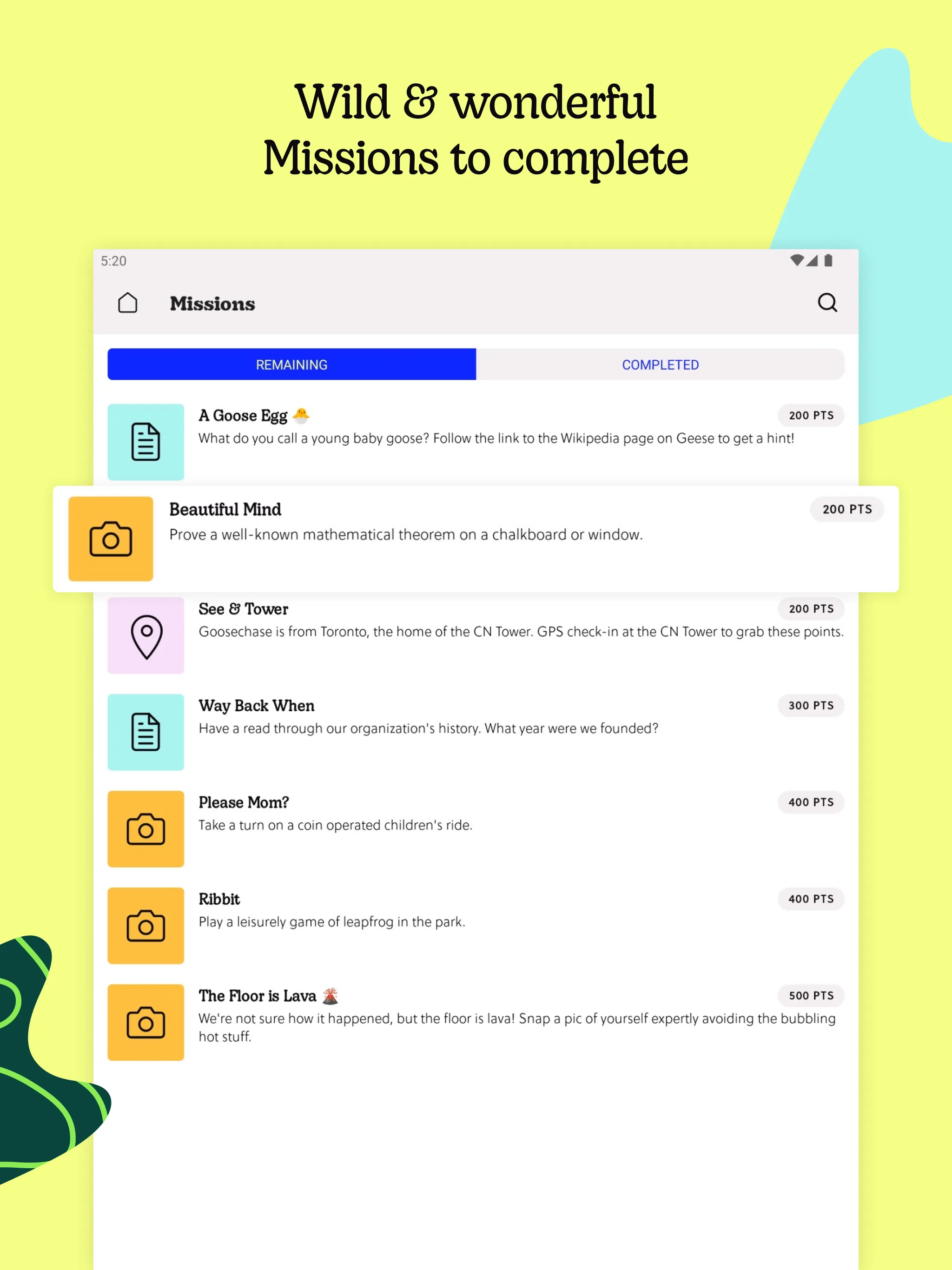 Goosechase | Indus Appstore | Screenshot